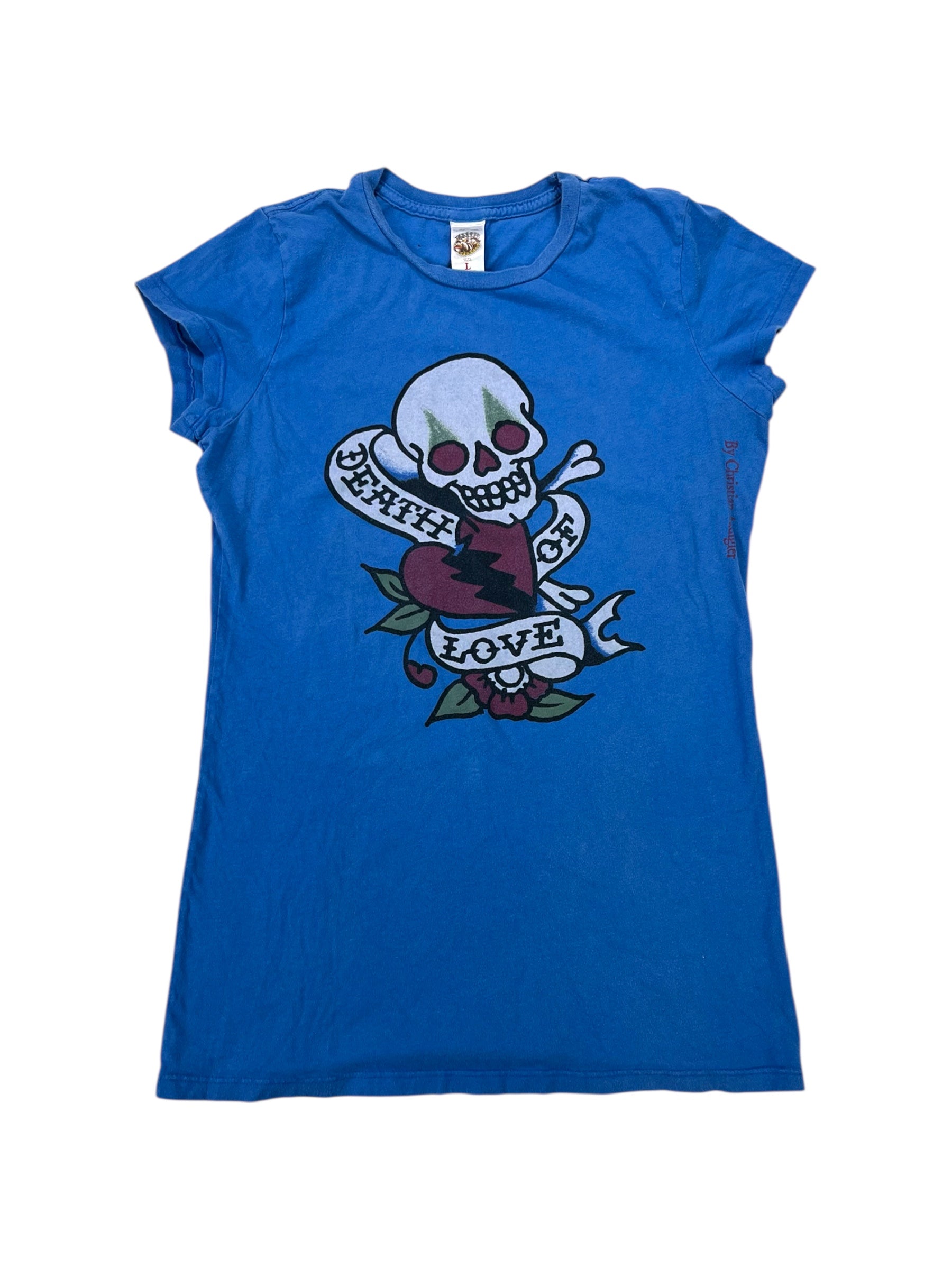 (M) Blue Ed Hardy Graphic Tee