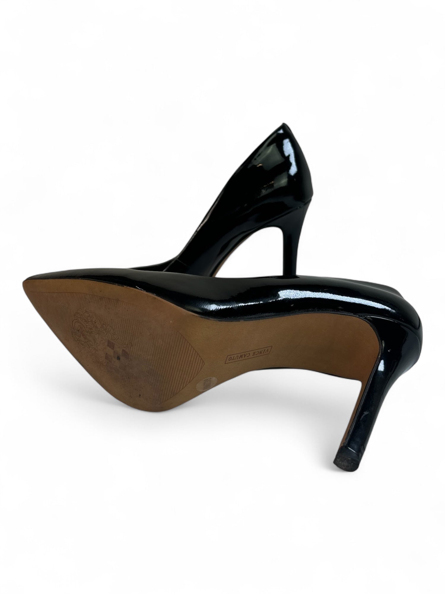 (8) Vince Camuto Pointed Toe Black Pumps