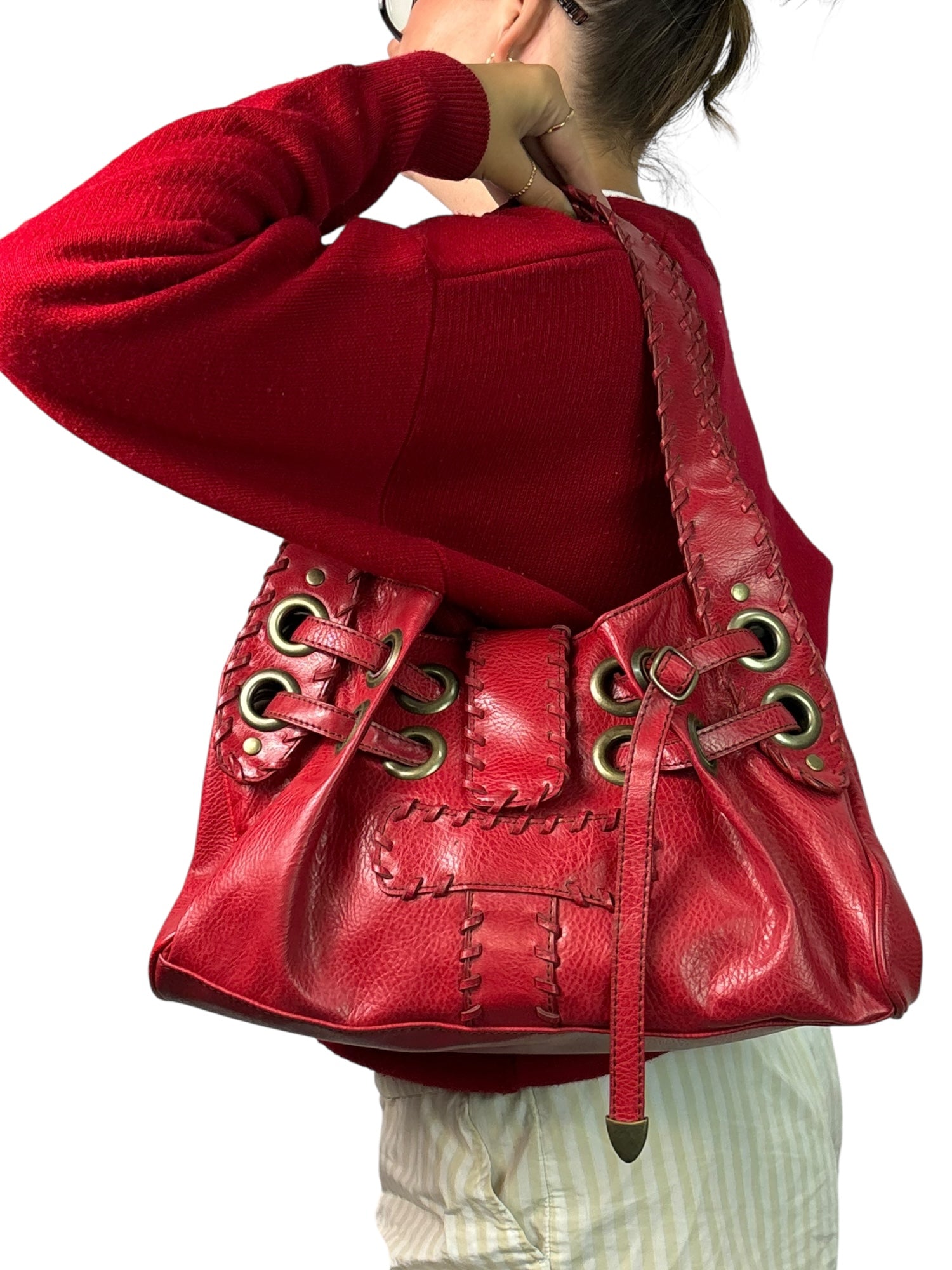 Vintage Aldo Red Leather Purse