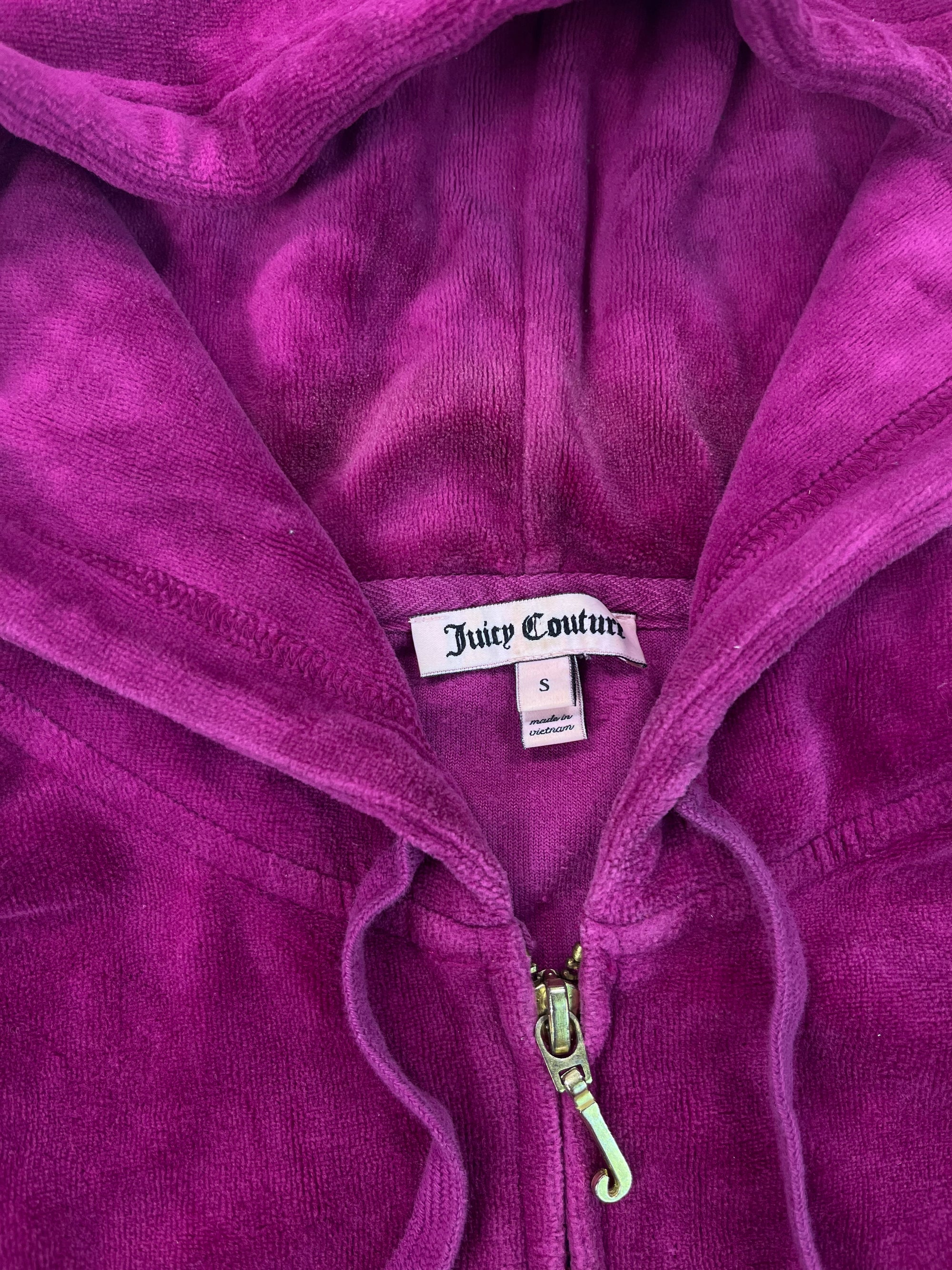 (S) Orchid Purple Juicy Couture Zip Up Hoodie