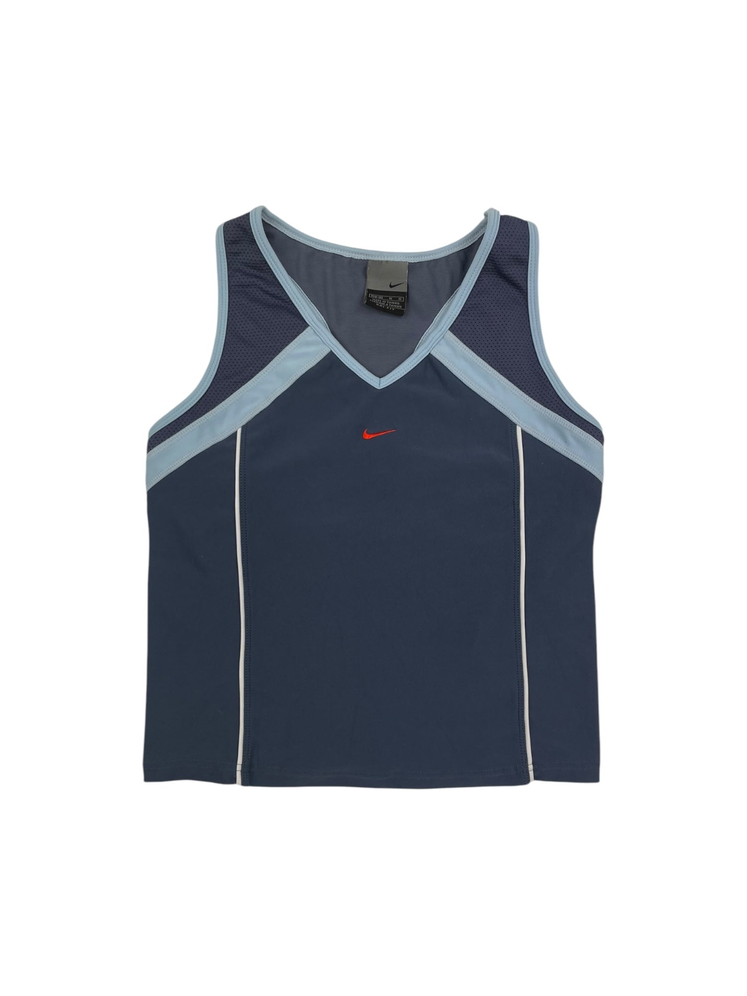 (S) Nike Center Swoosh Athletic Tank Top Navy
