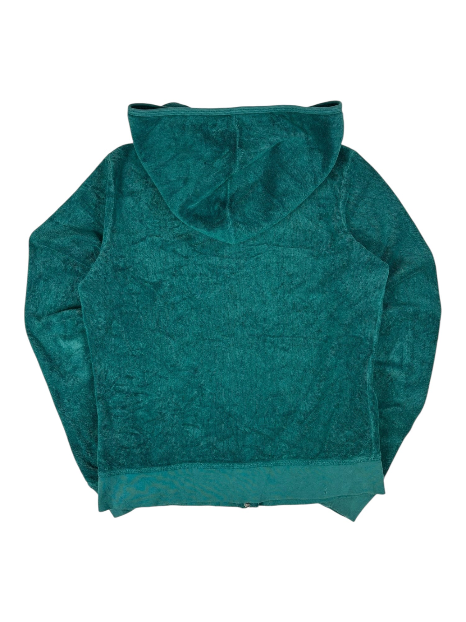 (M) Teal Juicy Couture Terry-cloth Zip-up Hoodie