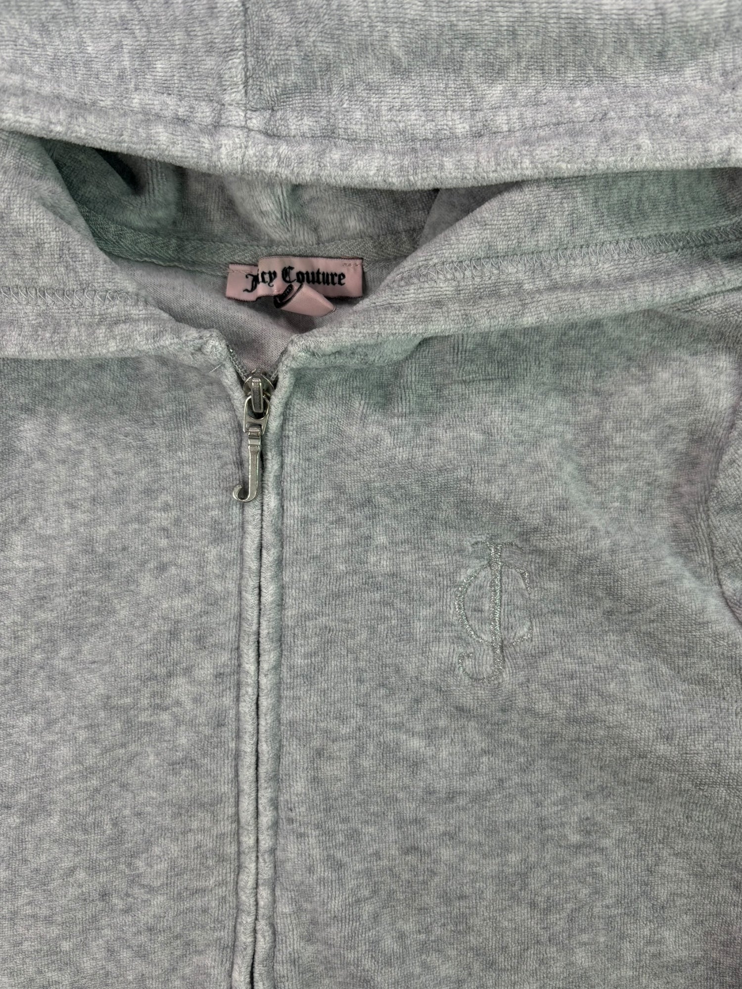 (XS) Grey Juicy Couture Zip UP Hoodie