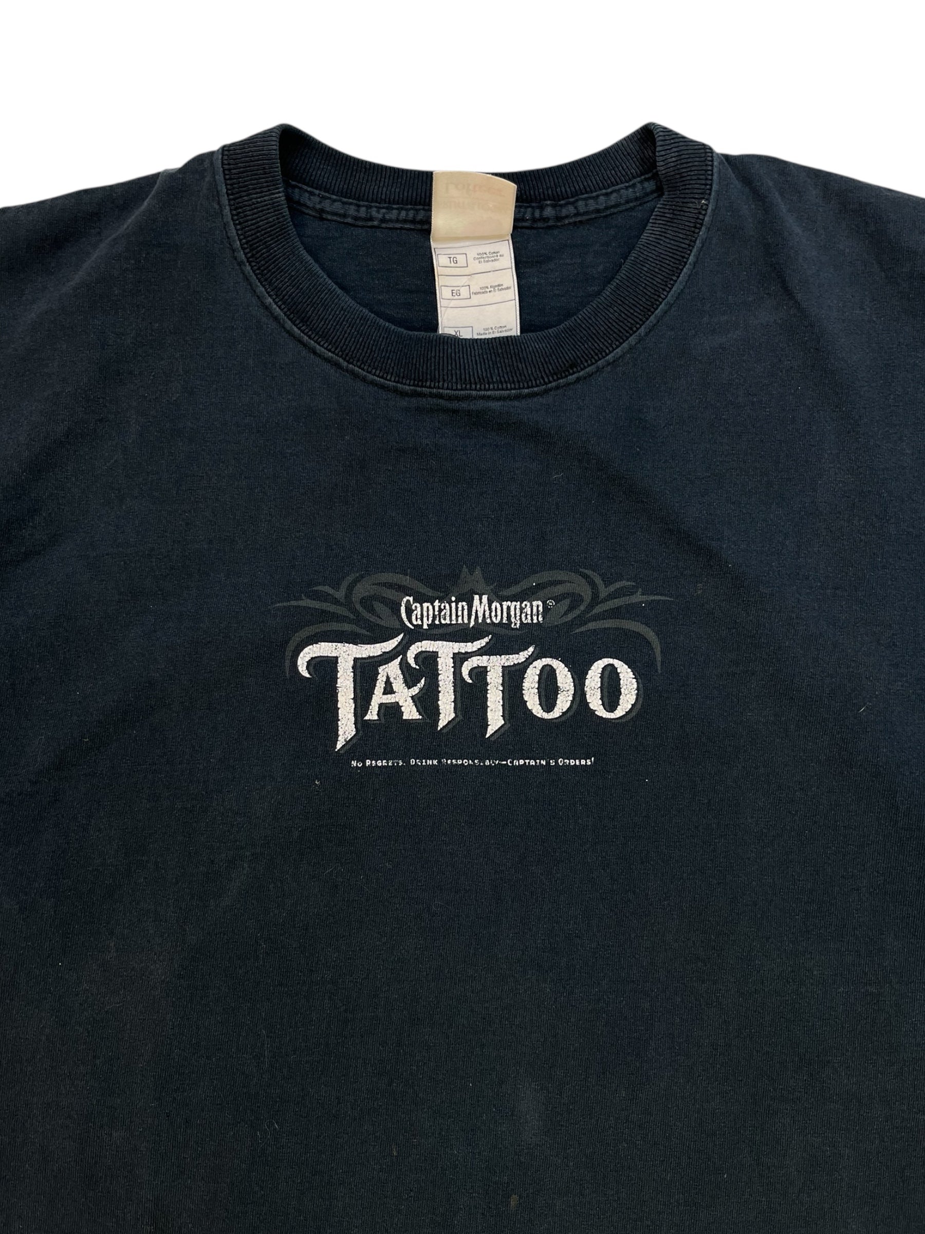 (XL) Captain Morgan Tattoo Graphic Tee