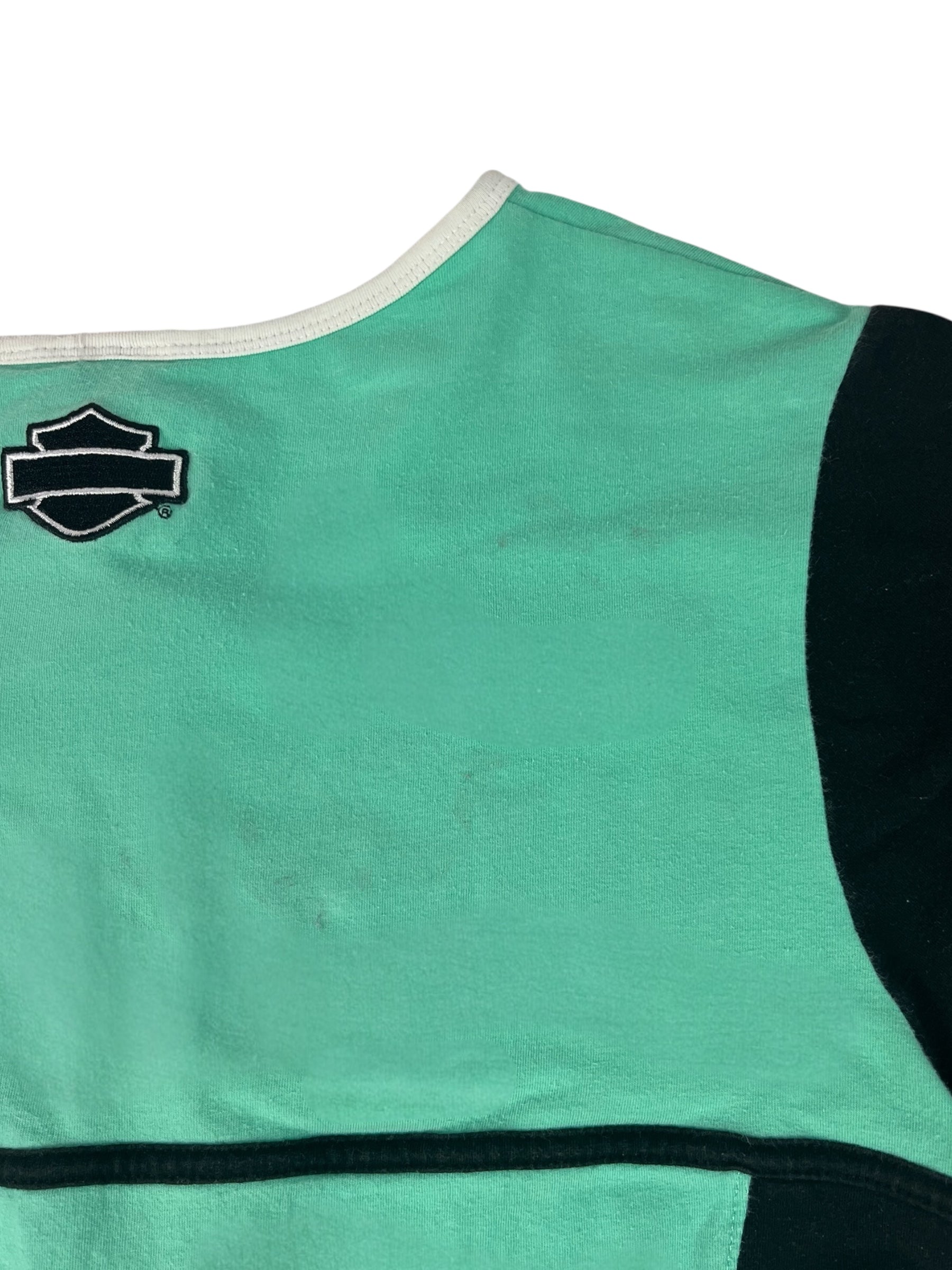 (M) Harley Davidson Half Zip Tee
