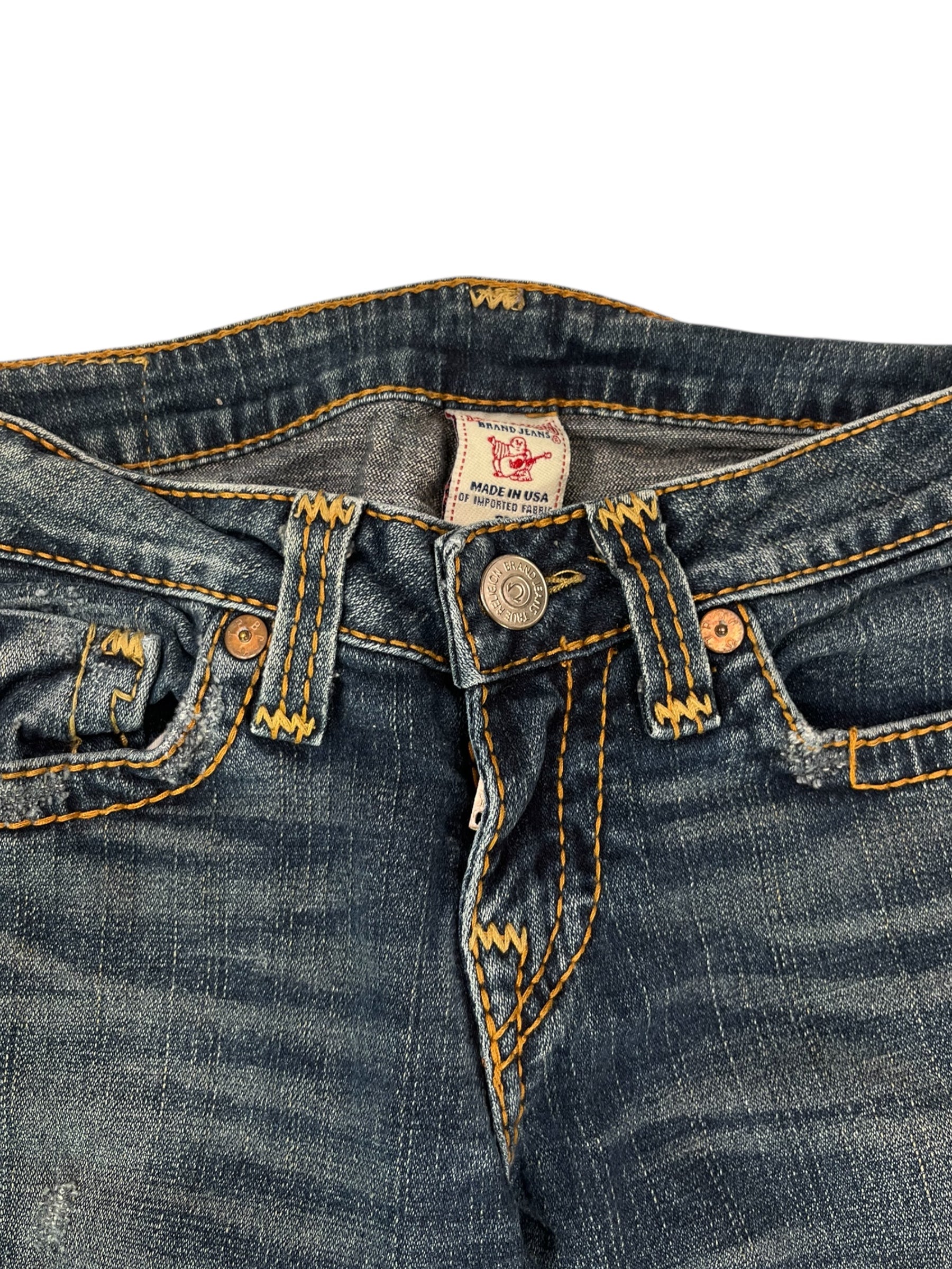 (28) True Religion Straight Leg Jeans