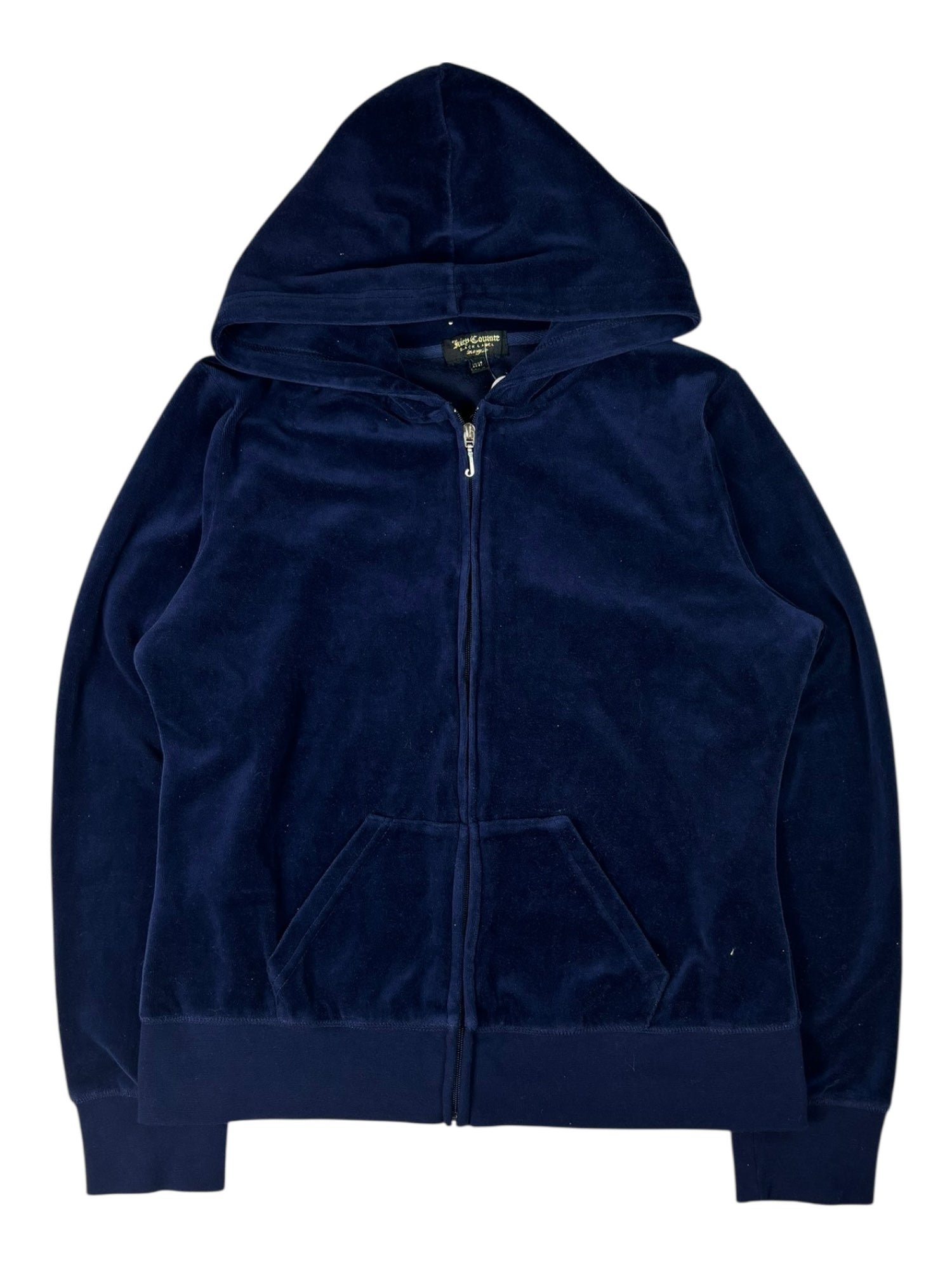 (XXL) Navy Blue Embellished Juicy Couture Zip Up Hoodie