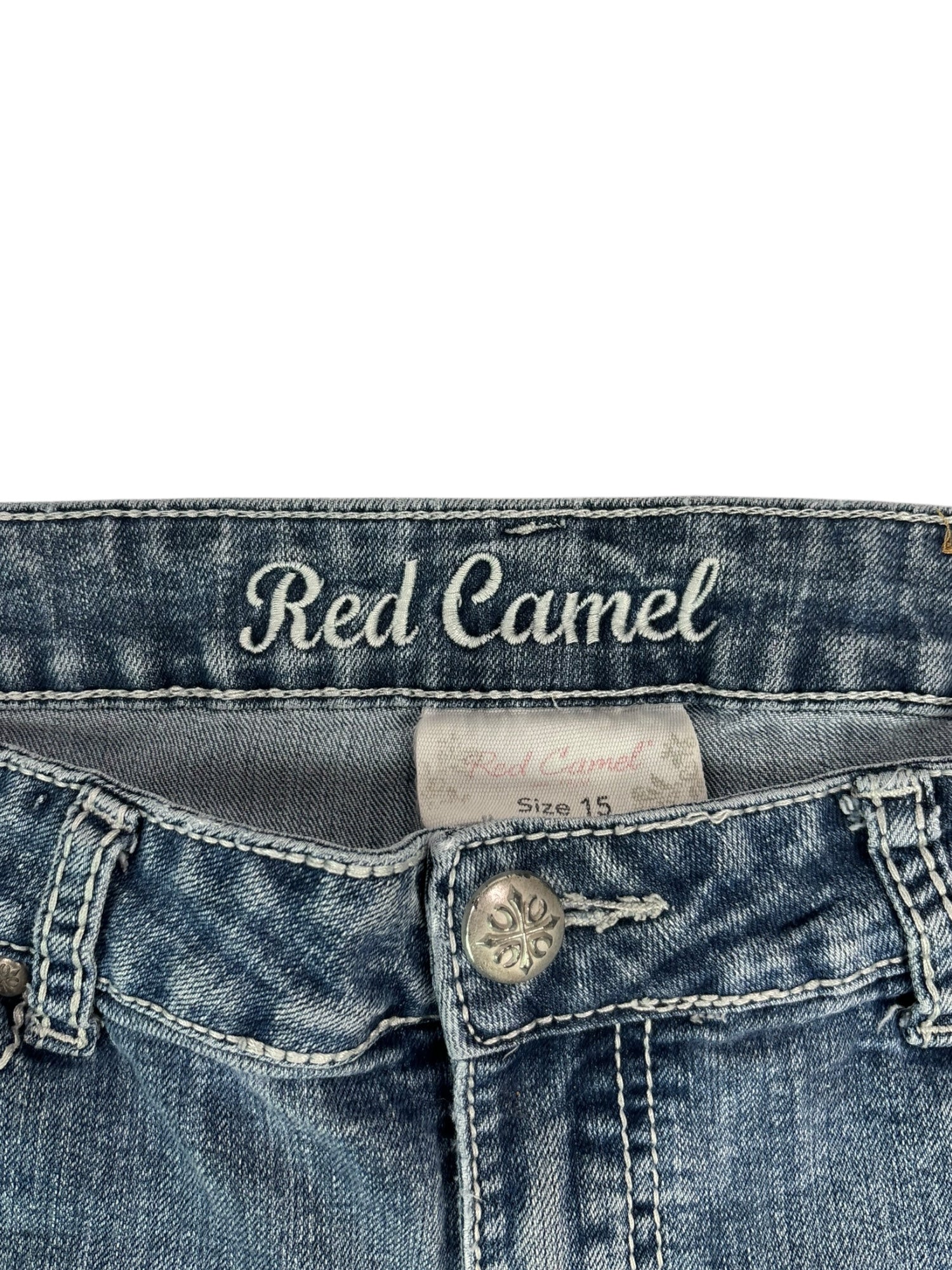 (33) Red Camel Embellished Shorts