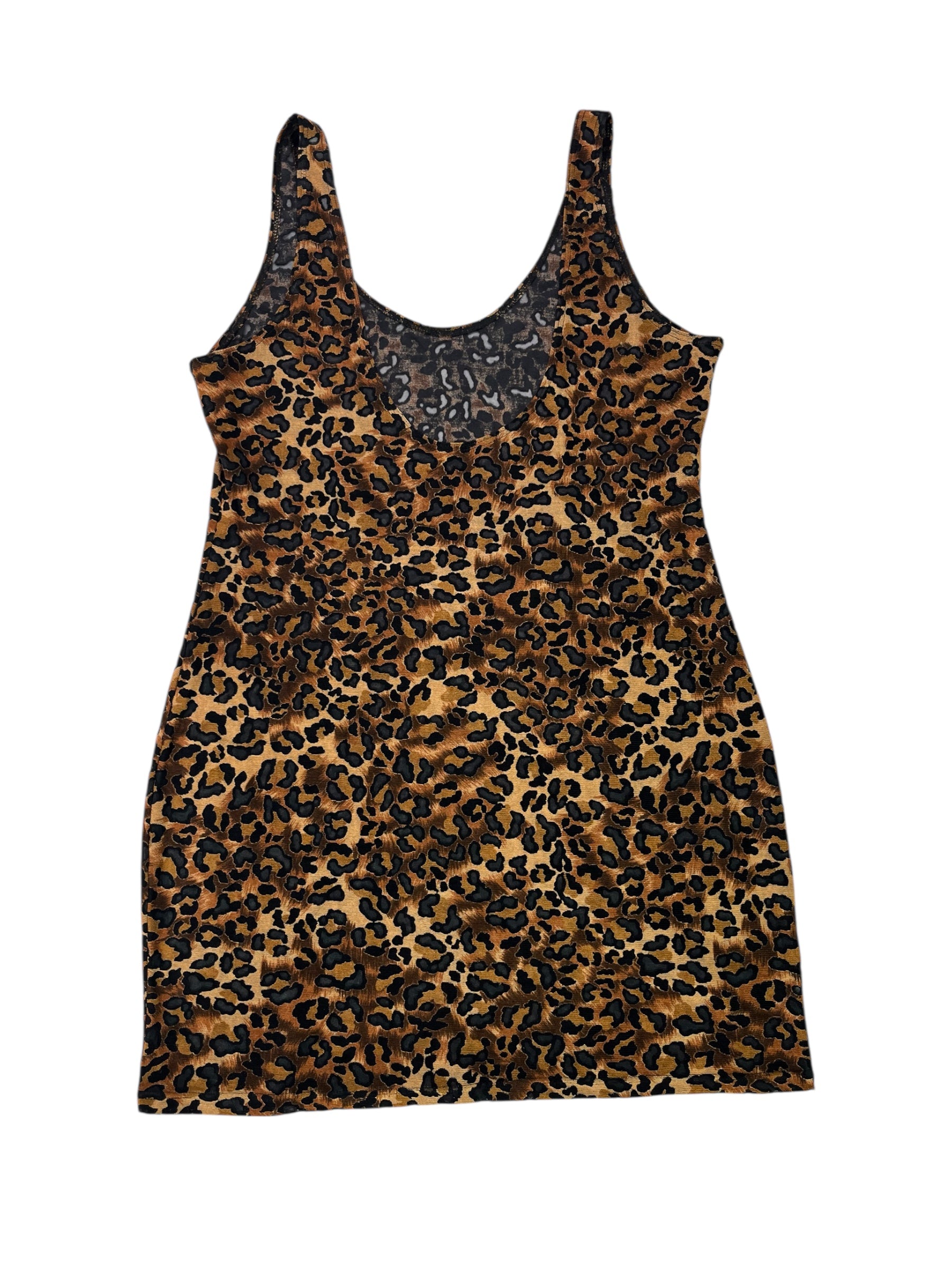 (M) Romantic Dreams Cheetah Sheer Dress