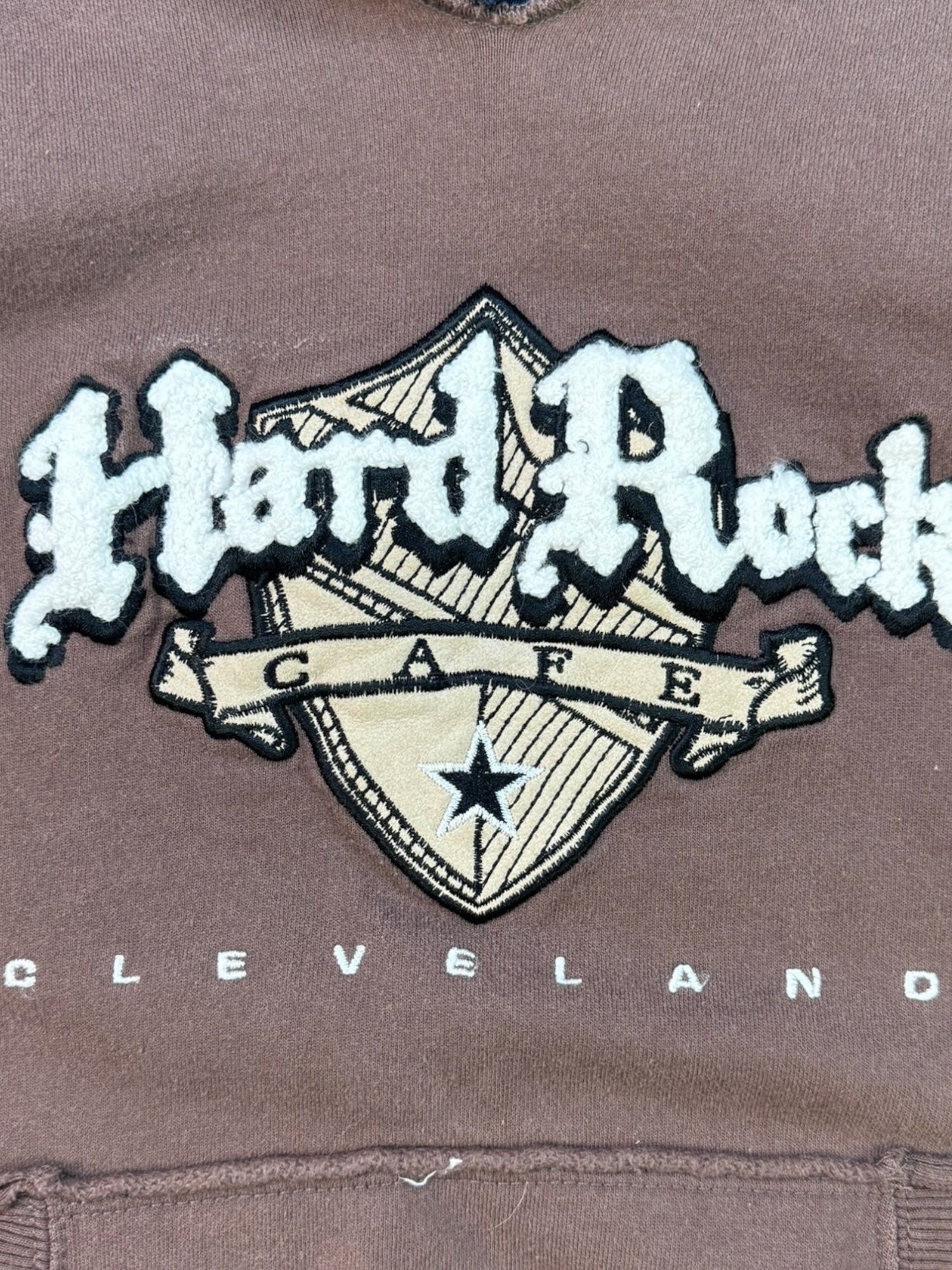 (M) Brown Hard Rock Cafe Hoodie