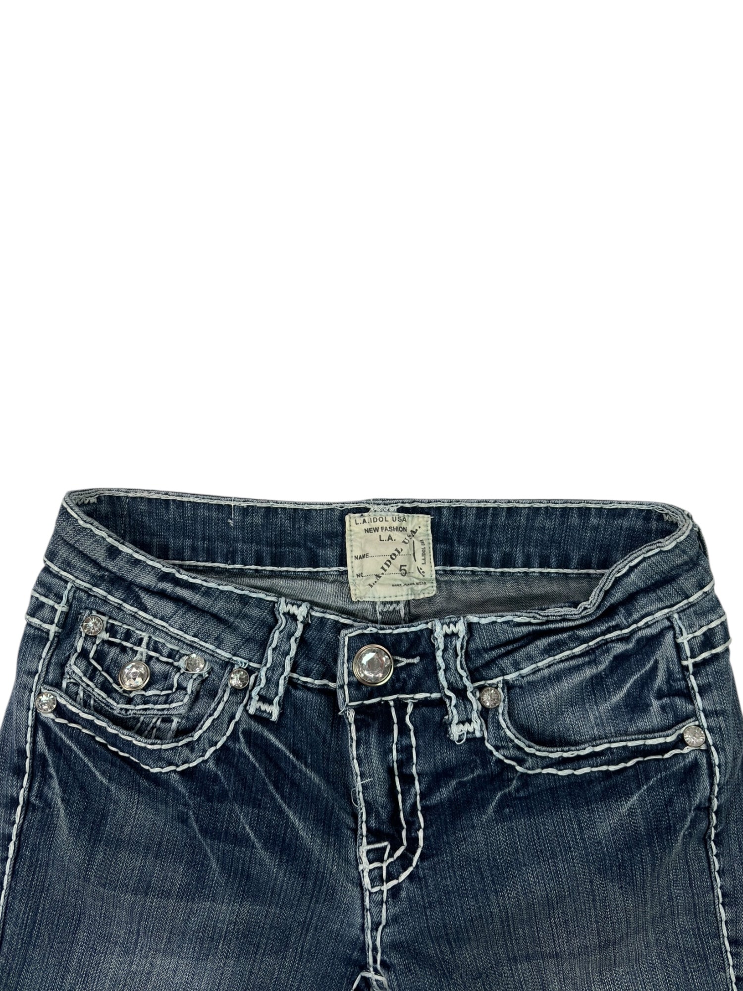 (27) LA Idol Denim Capris