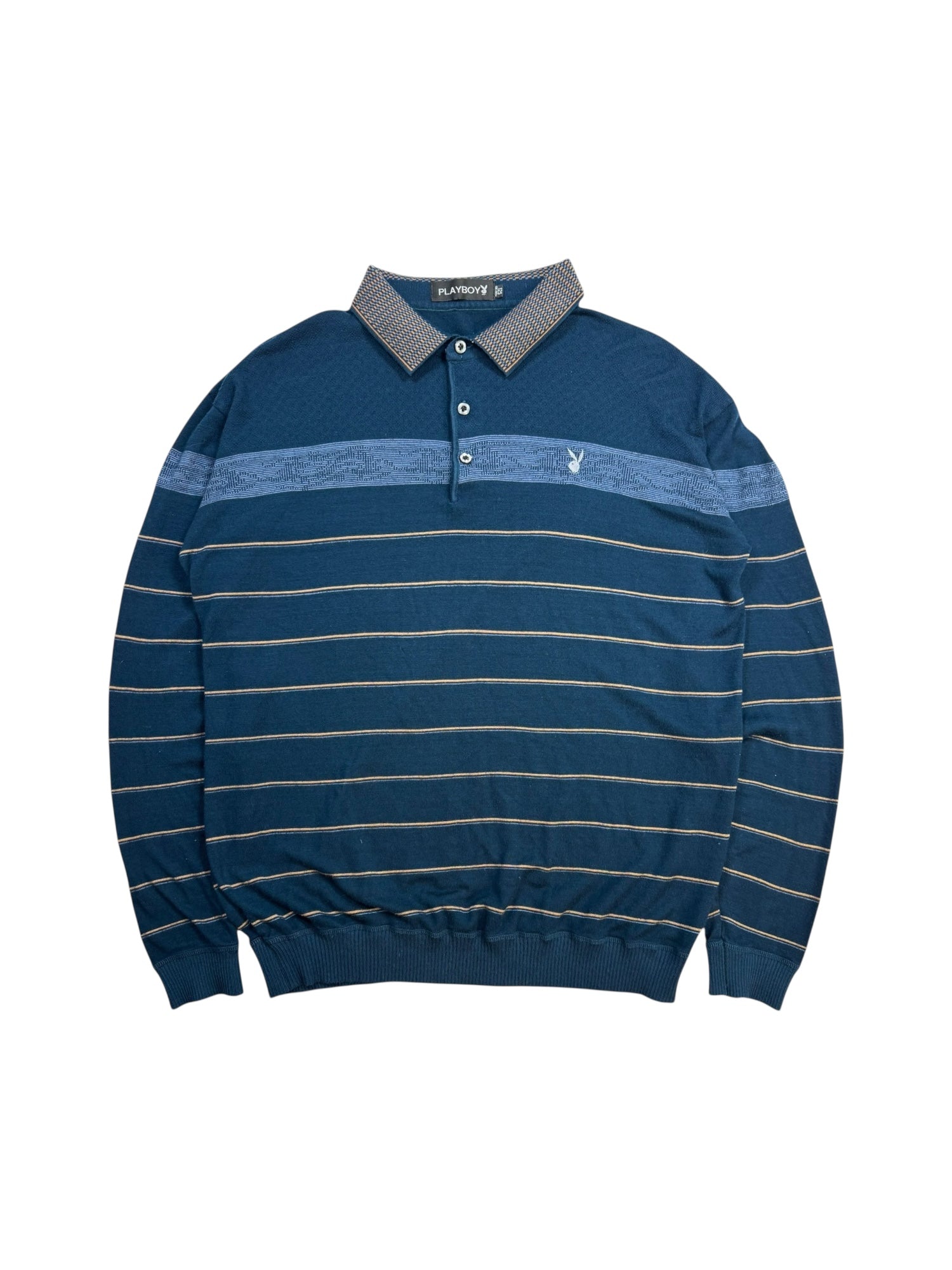 (L) Navy Blue Playboy Sweater