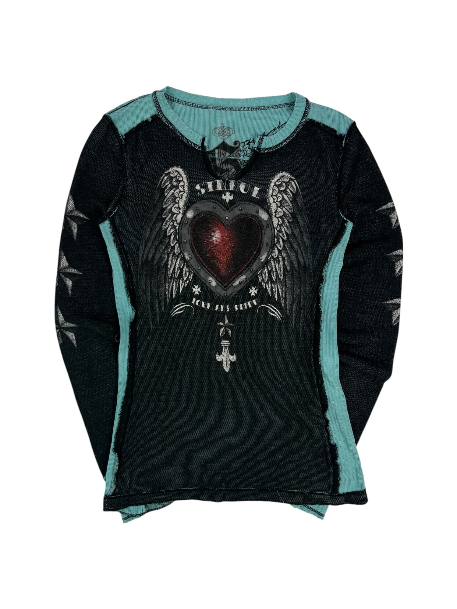 (S) Sinful Angel Heart Longsleeve Tee