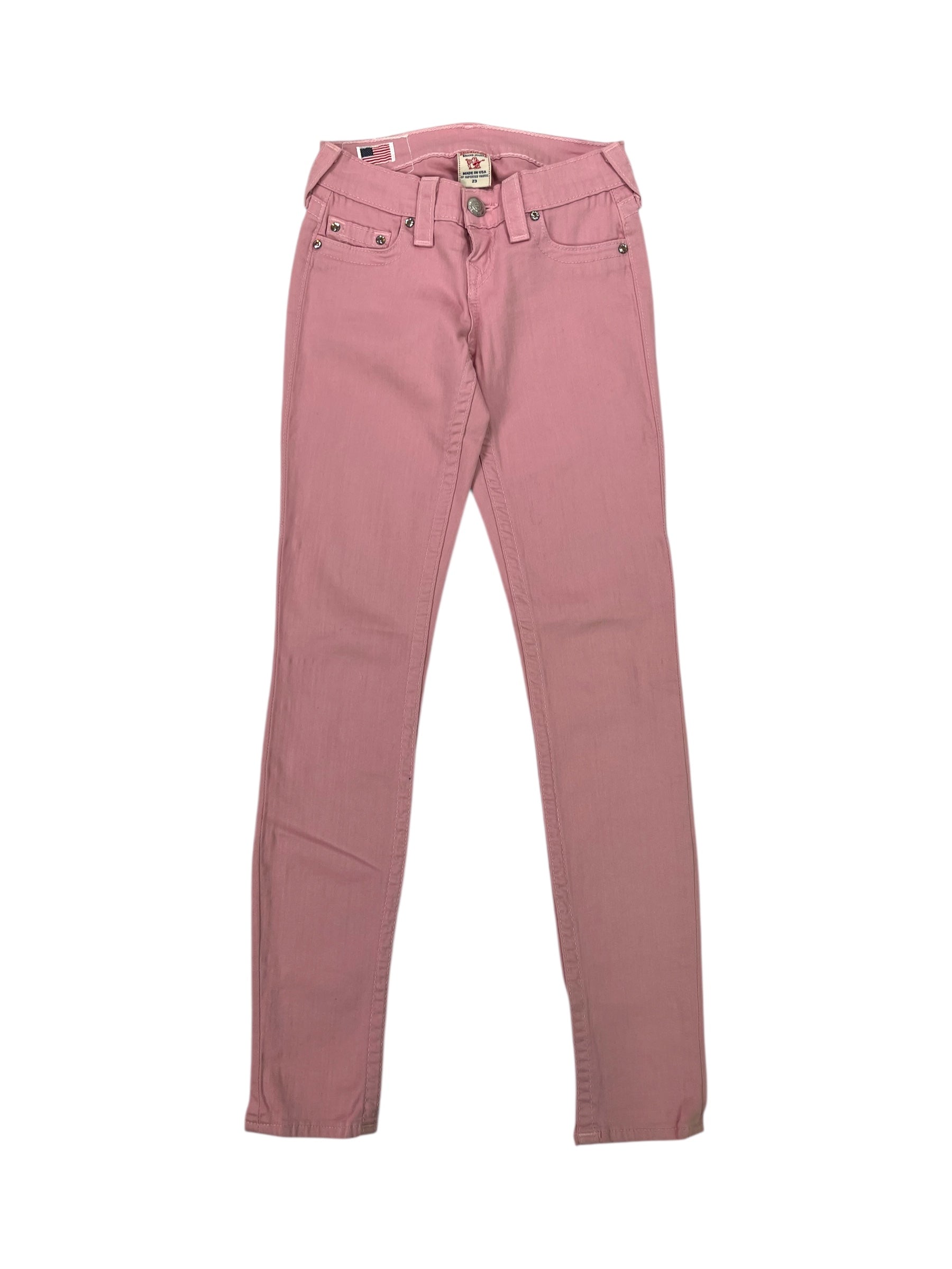 (23) Pink True Religion Skinny Jeans