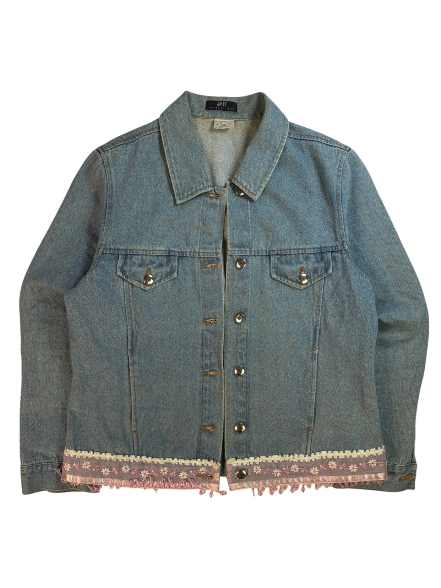 (L) Denim Jacket with Beading