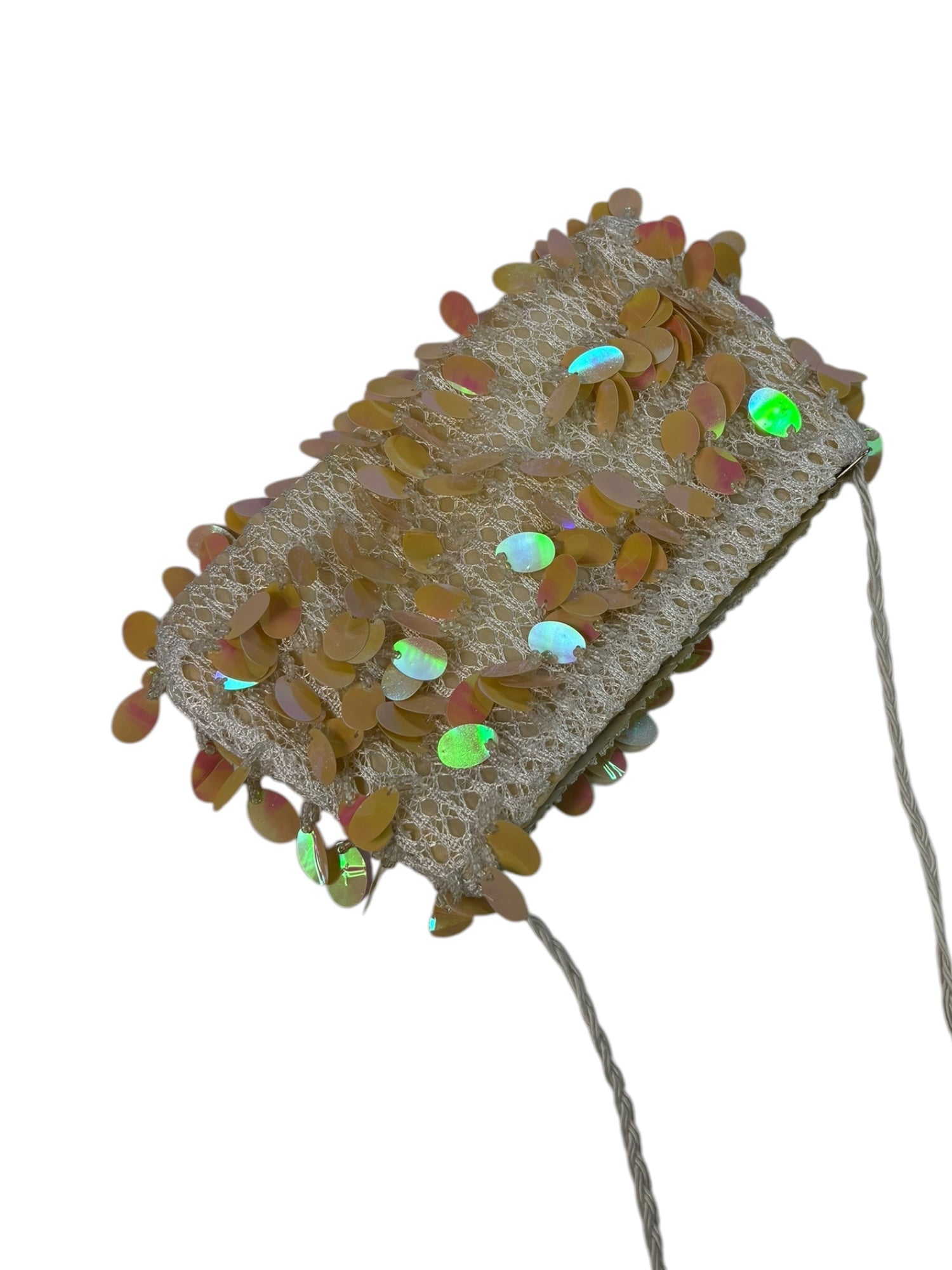 O/S) Vintage Beaded Sequins Purse
