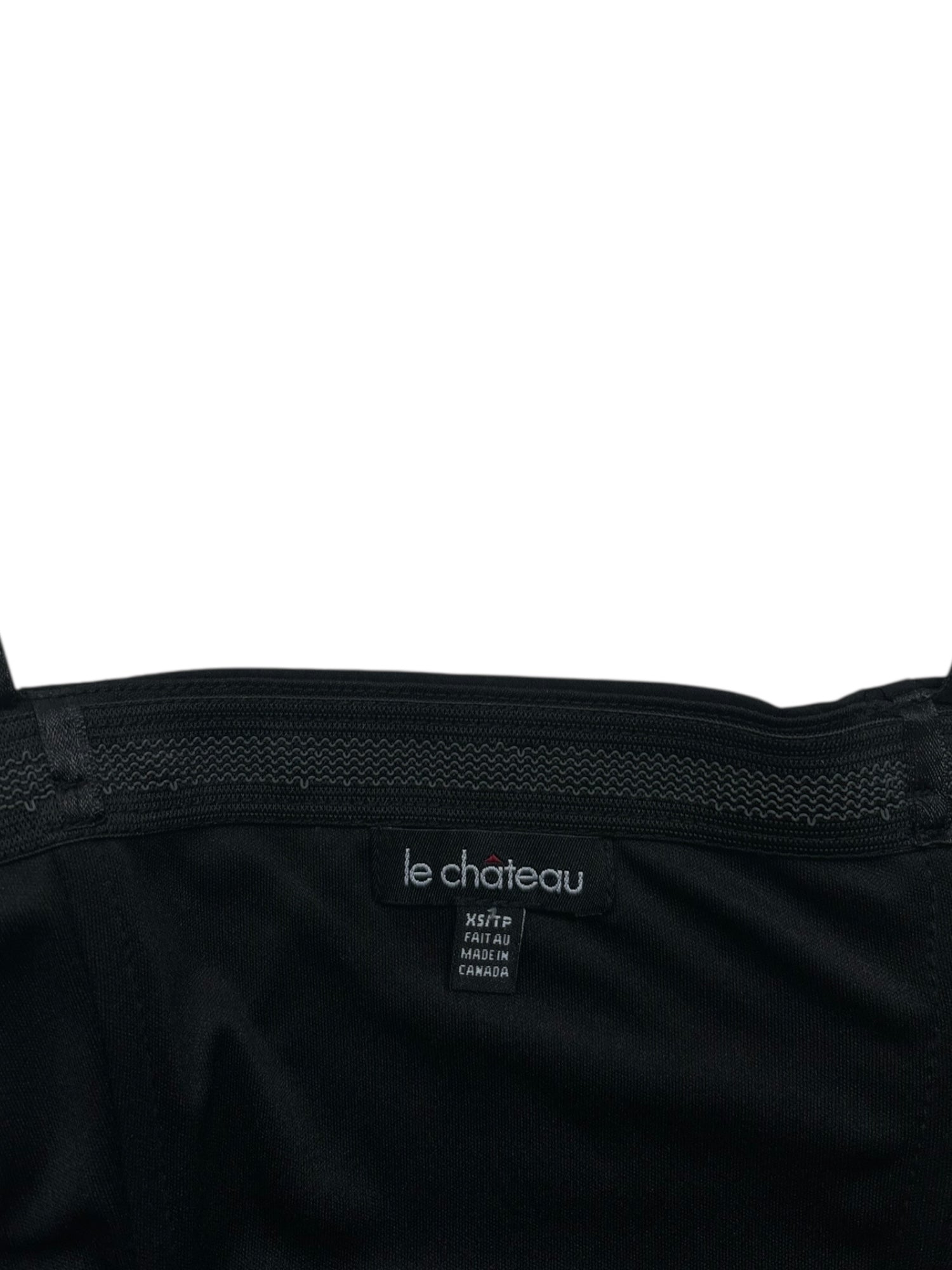 (XS) Le Chateau White and Black Tube Top