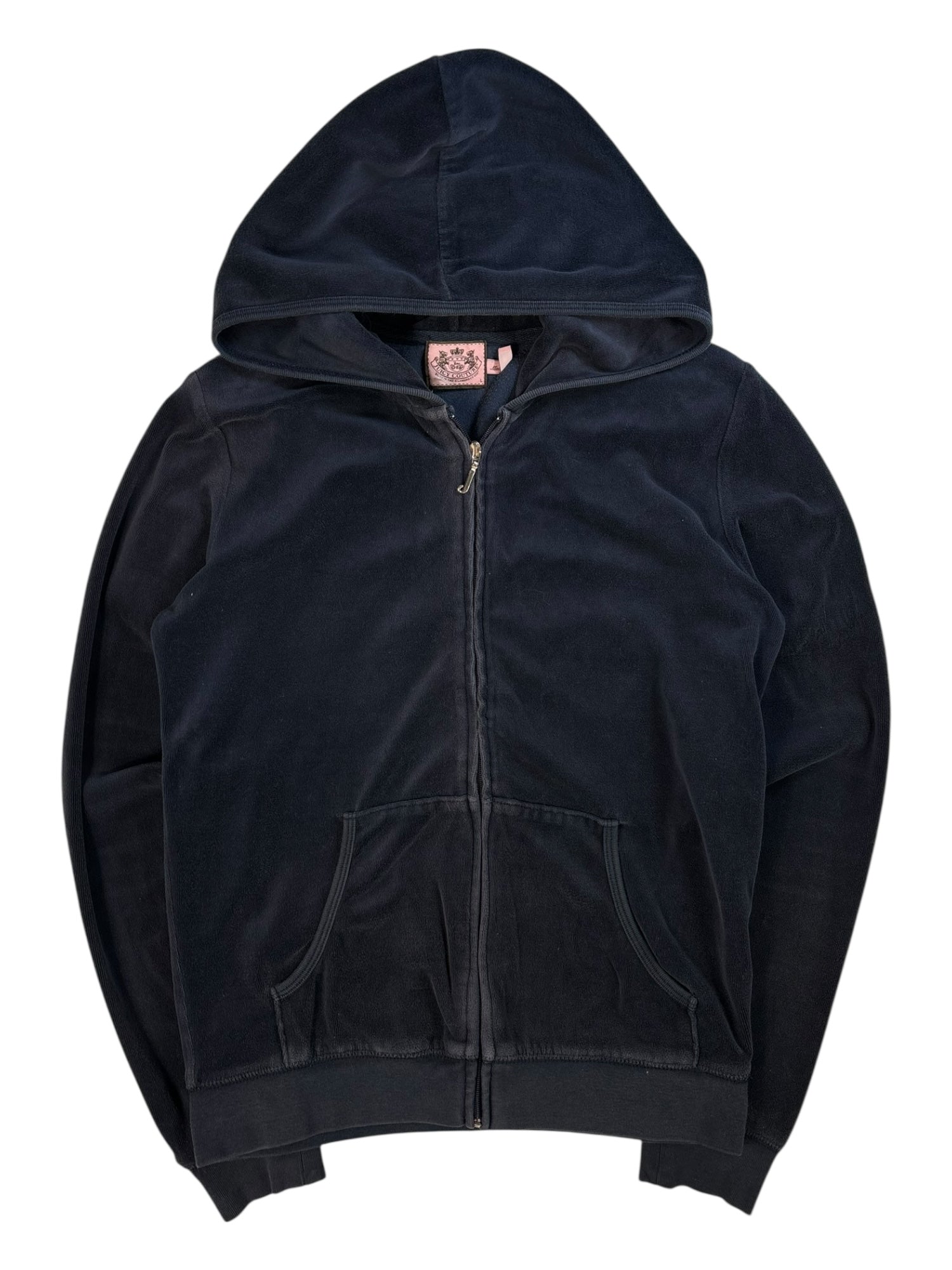 (M) Midnight Navy Studded Juicy Couture Velour Hoodie