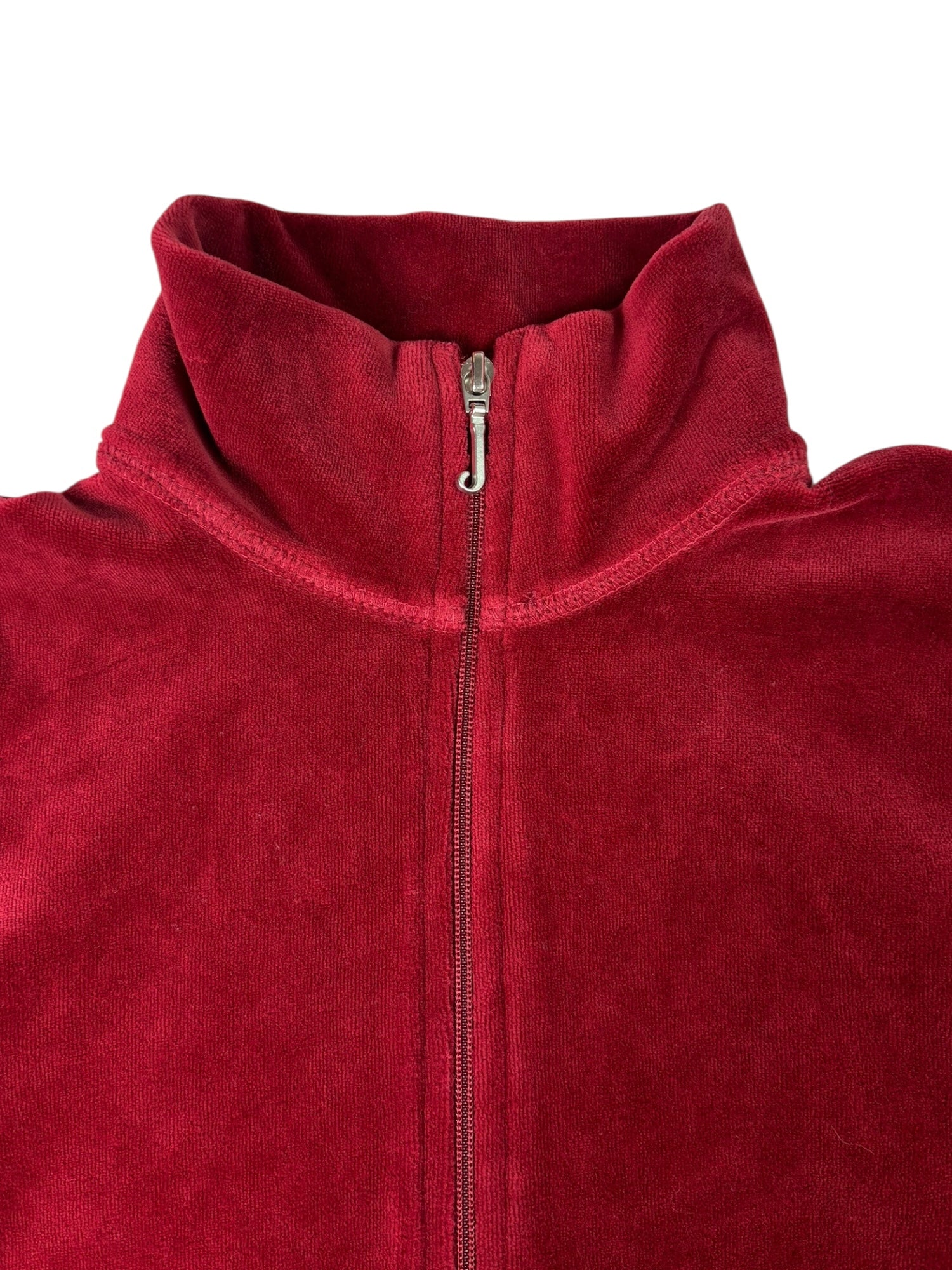 (S) Dark Red Juicy Couture Velour Zip-up