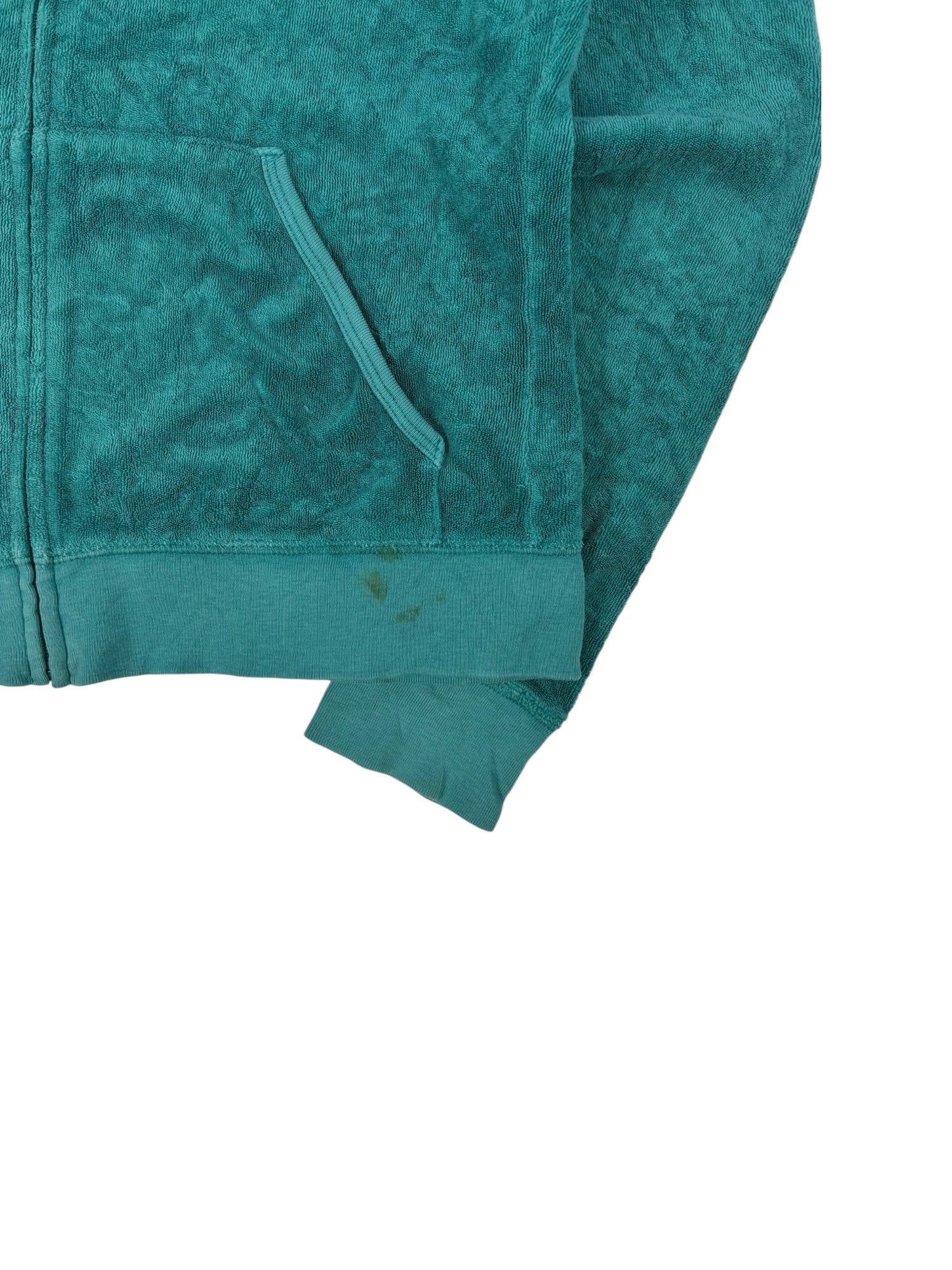 (M) Teal Juicy Couture Terry-cloth Zip-up Hoodie
