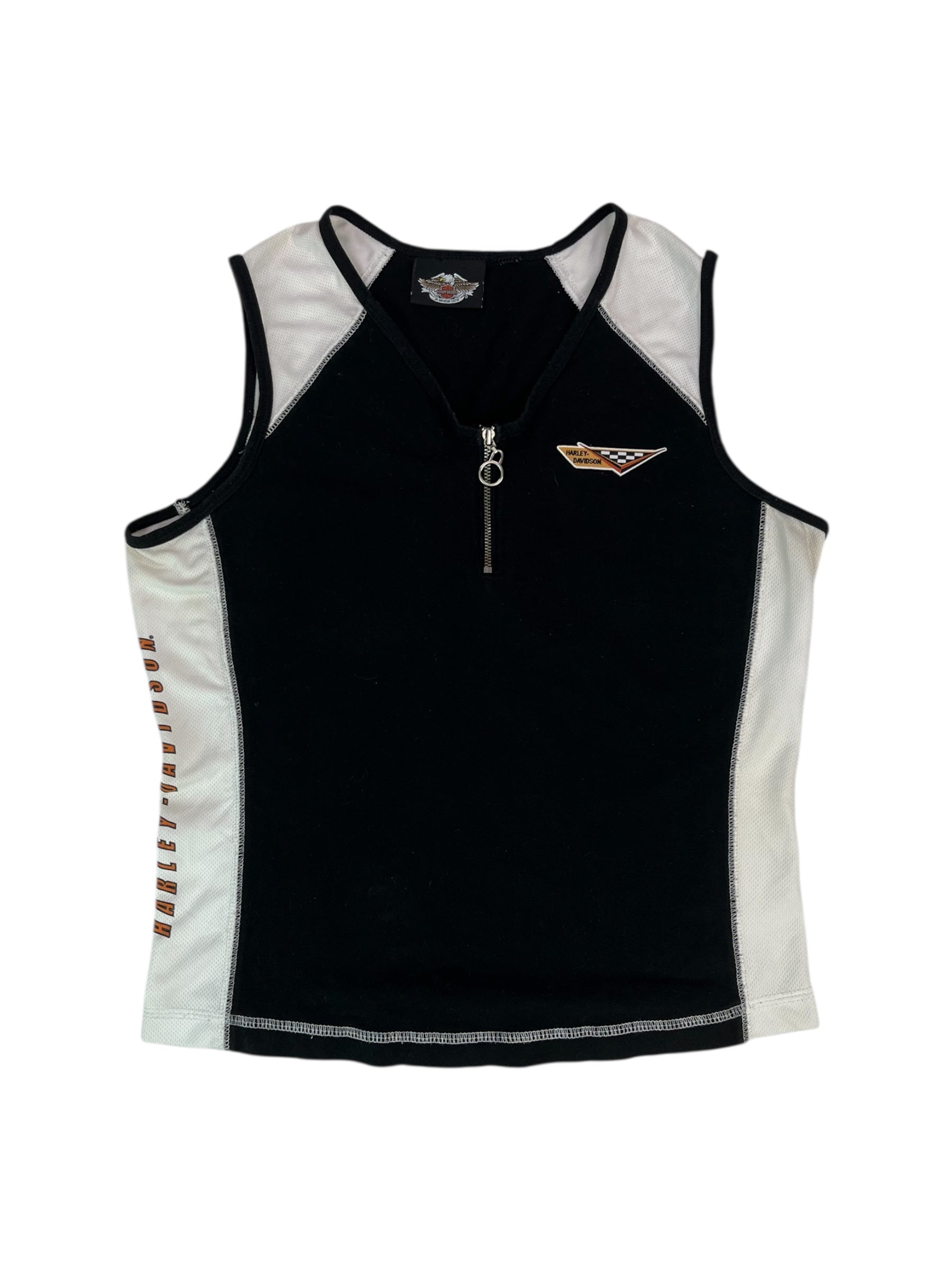 (L) Harley Davidson Zipup Tank Top