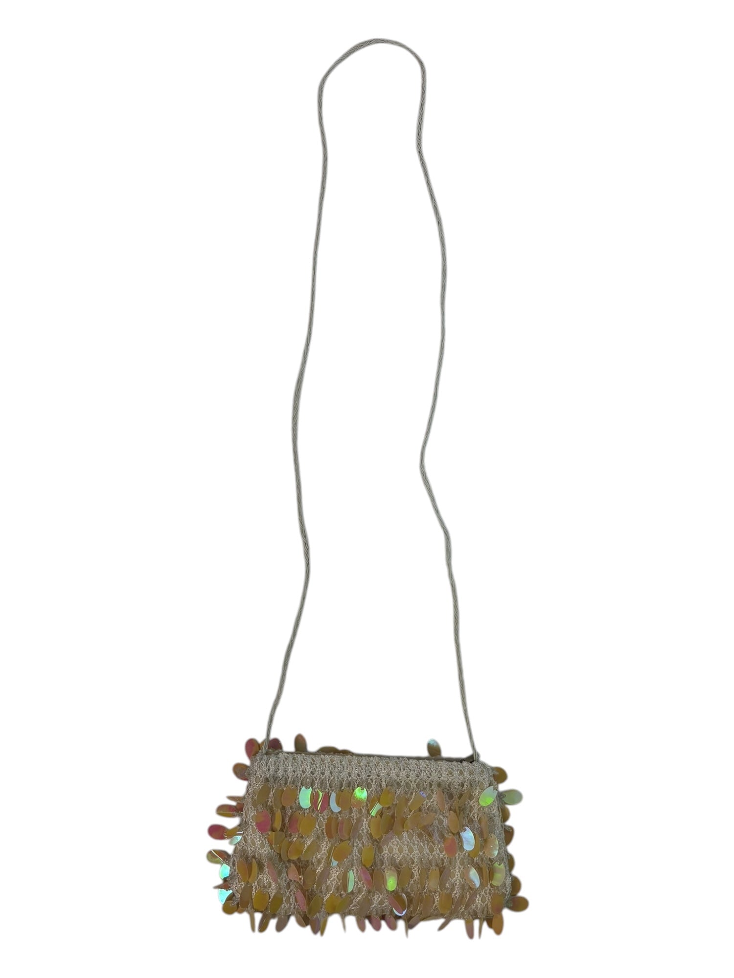 O/S) Vintage Beaded Sequins Purse