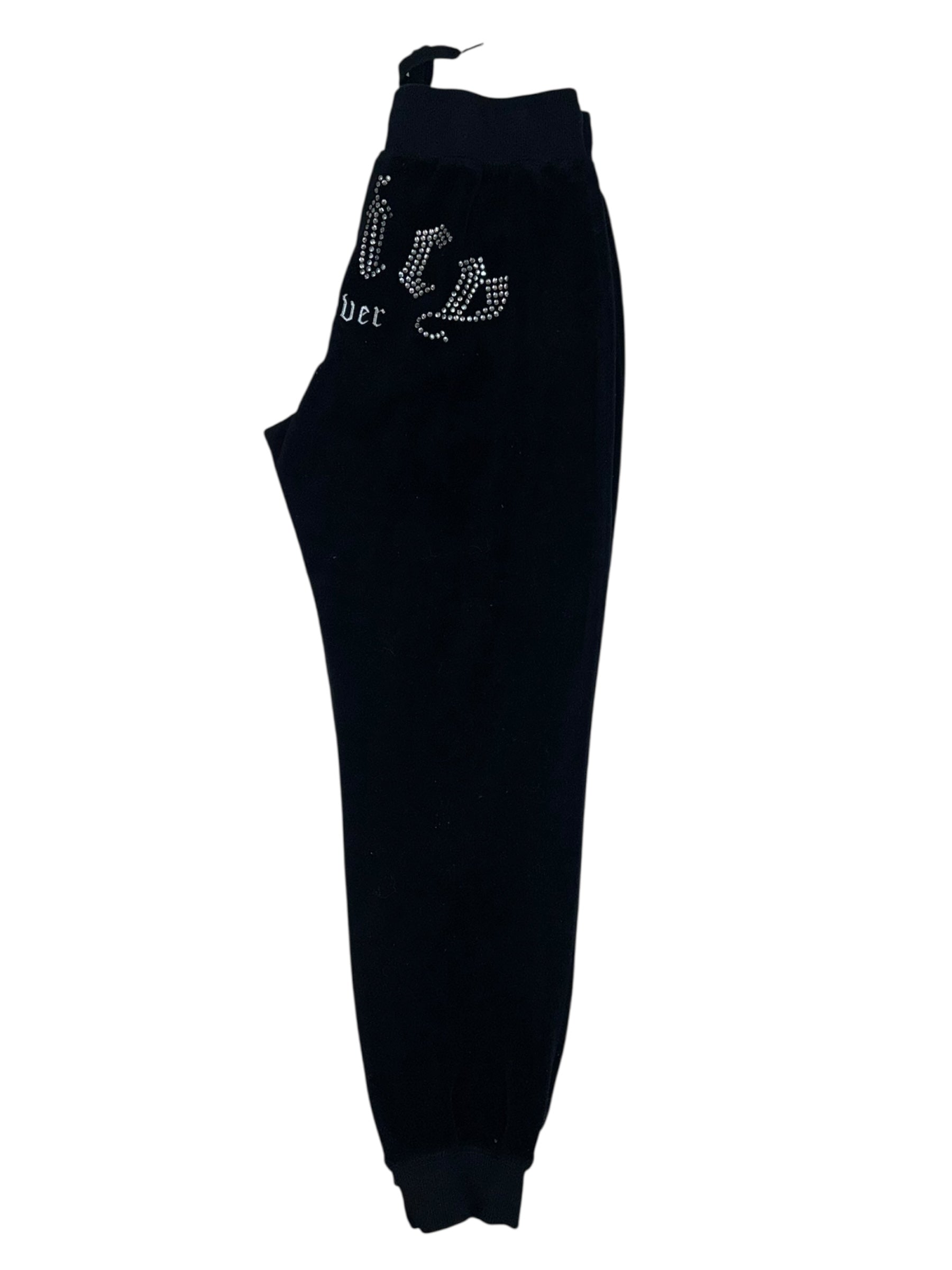 (XS) Black Embellished Juicy Forever Juicy Couture Pants