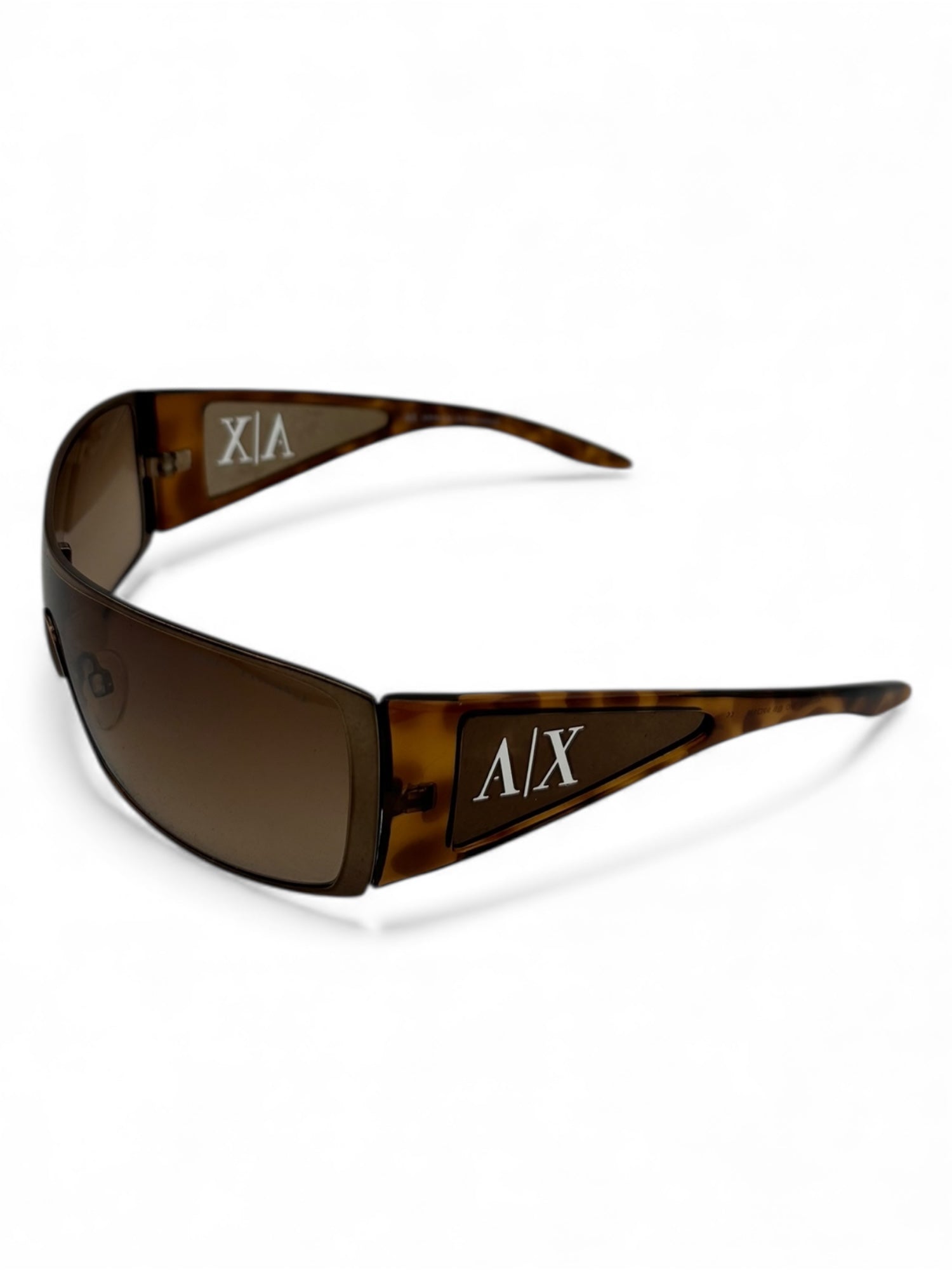 (O/S) Brown Armani Exchange Shield Style Sunglasses