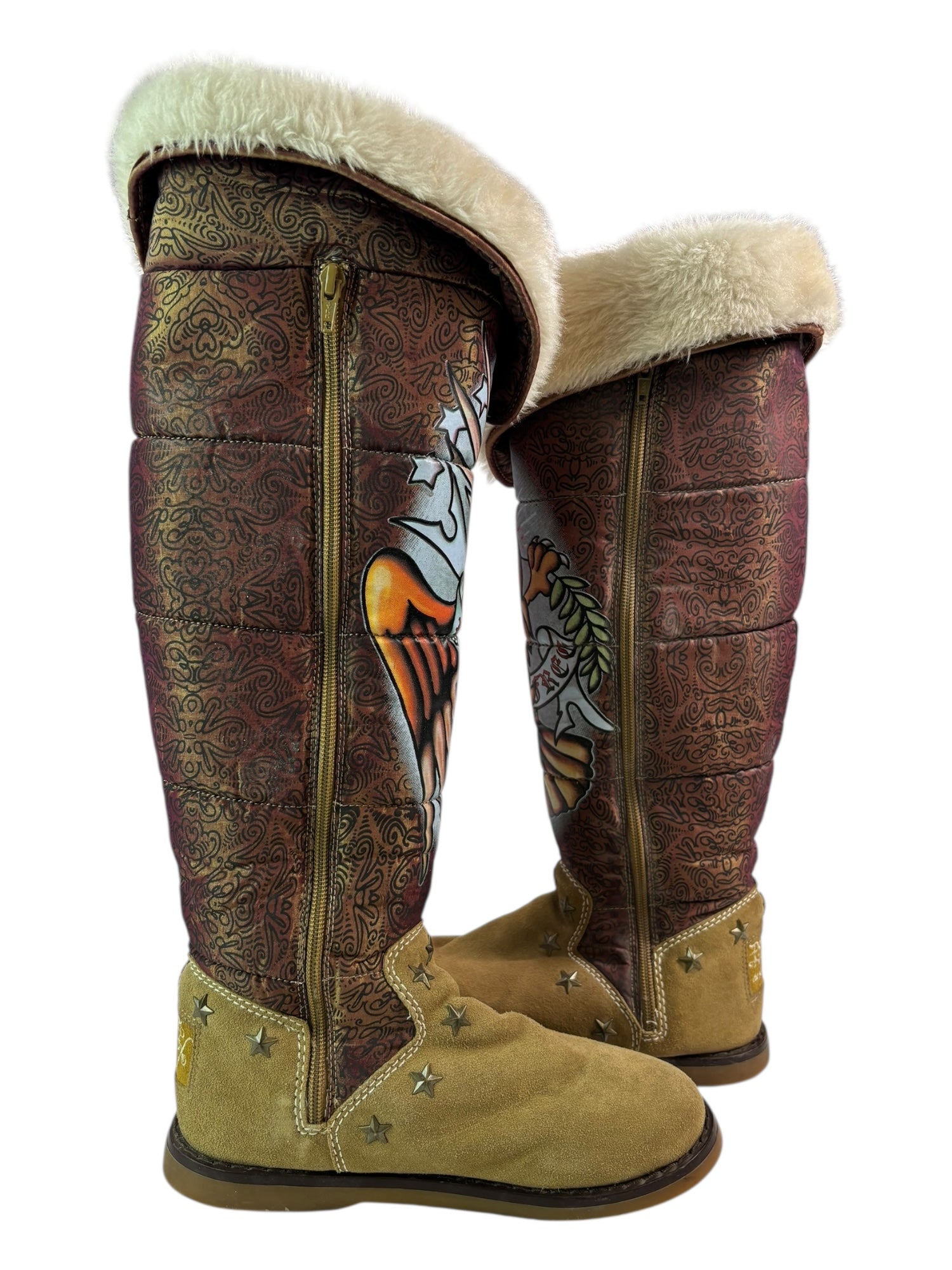 (7) Ed Hardy Boots