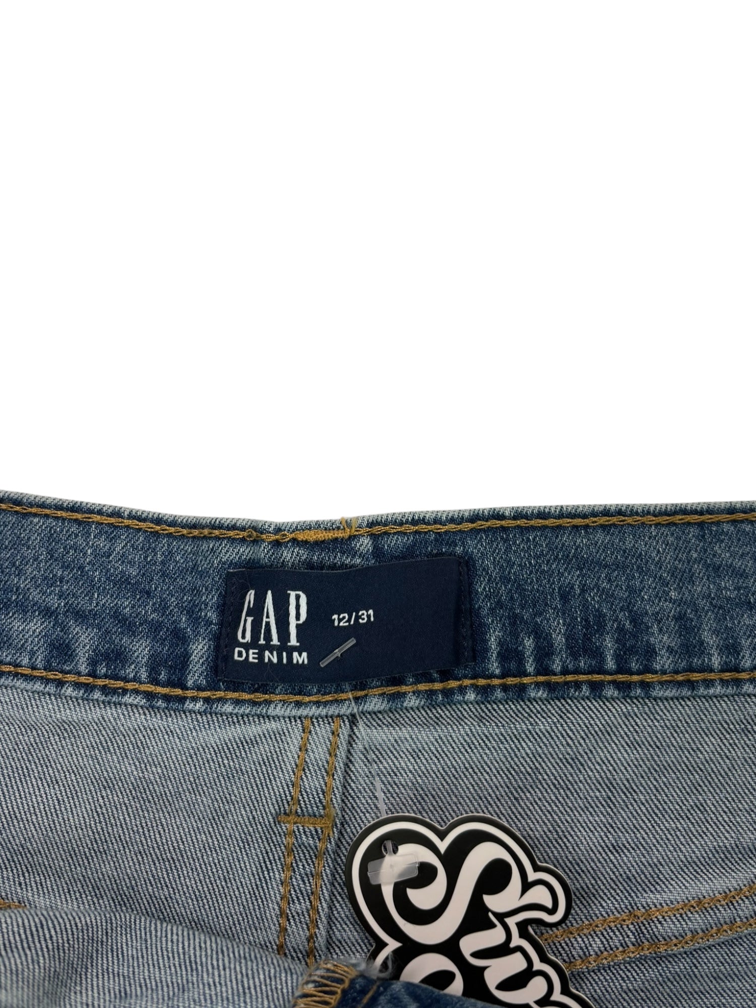 (31) GAP Denim Skirt with Silver Studs