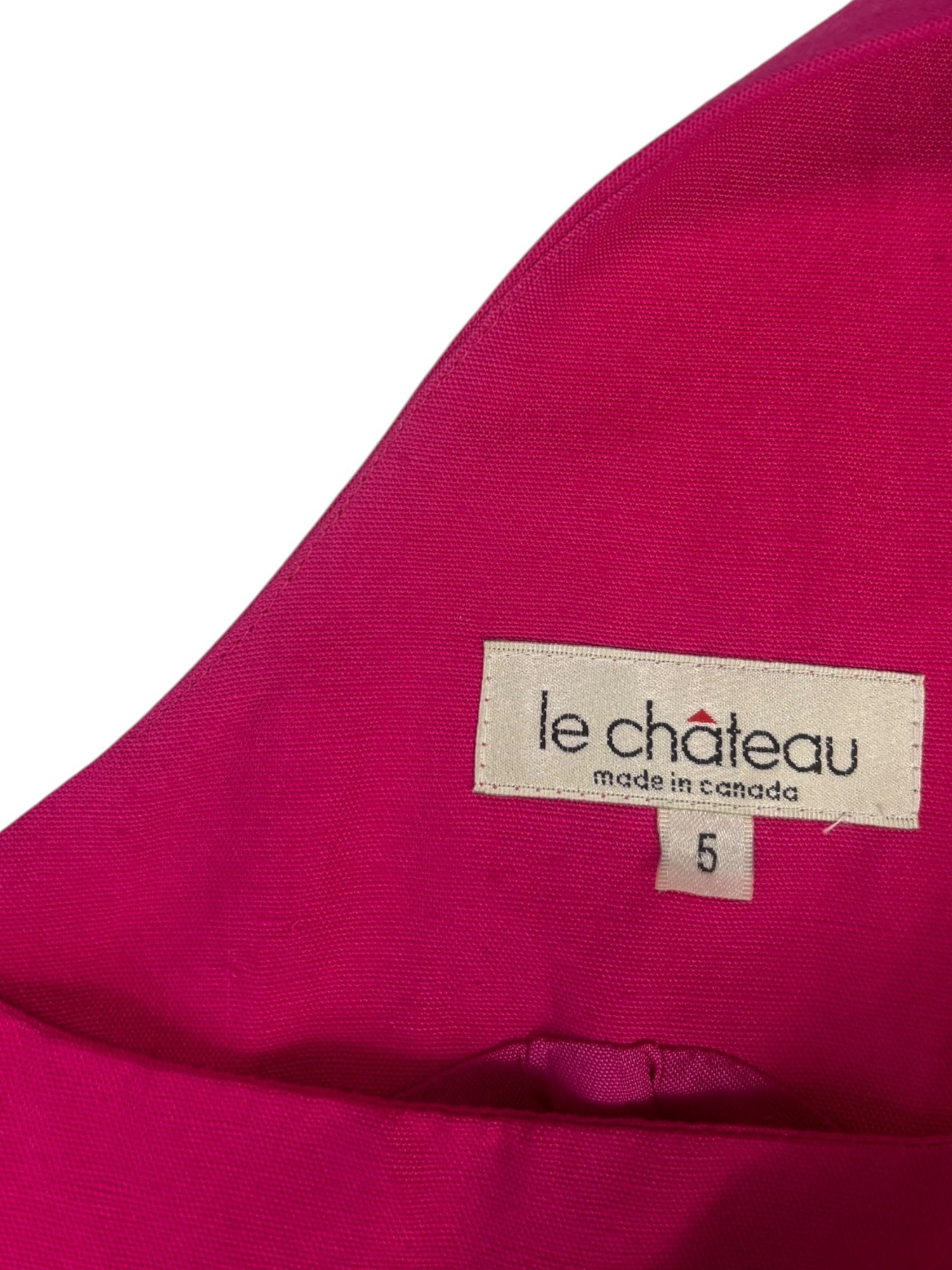 (S) Hot Pink le château Midi Dress