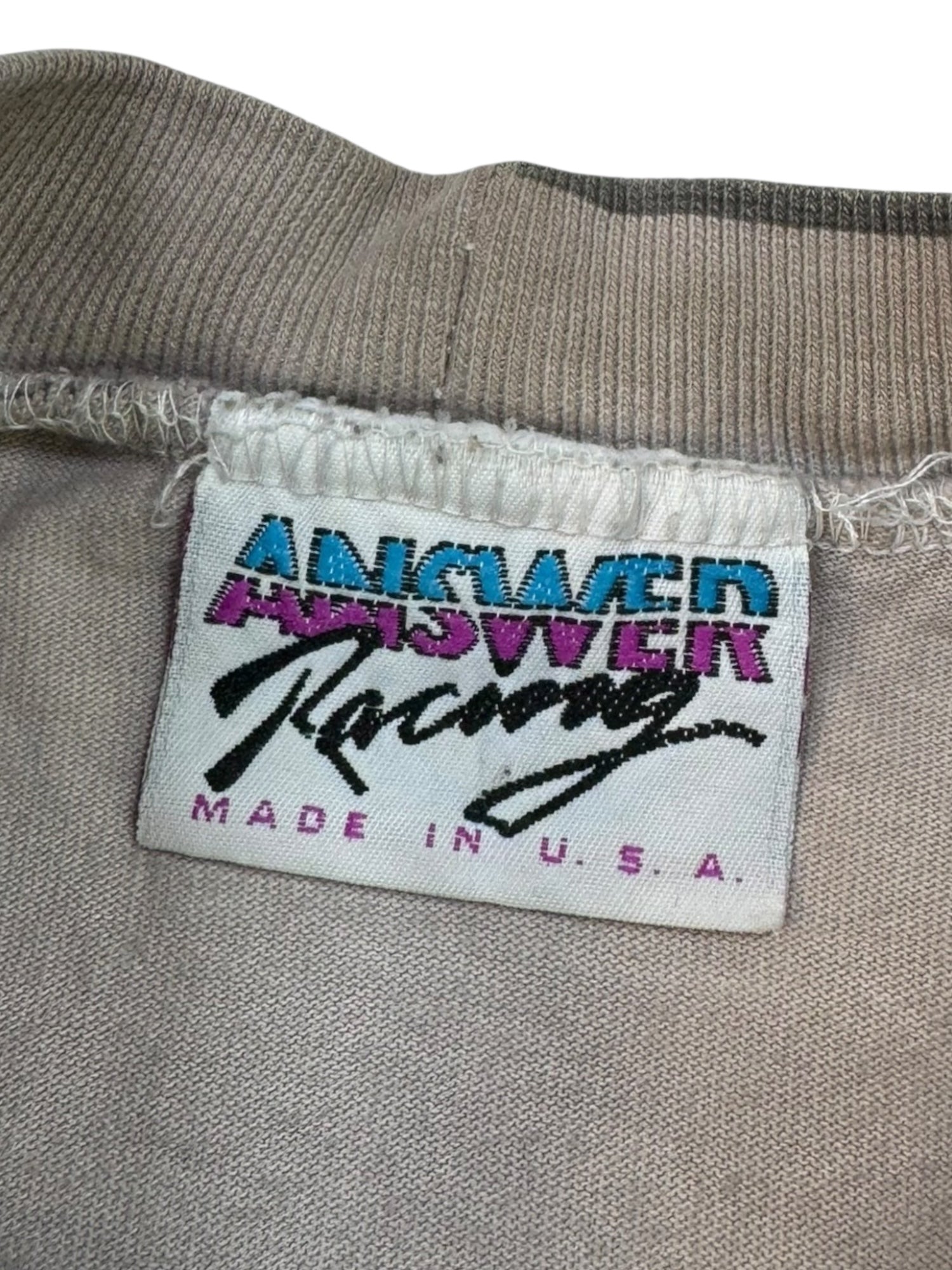 (XL) Answer Racing Distressed Long Sleeve