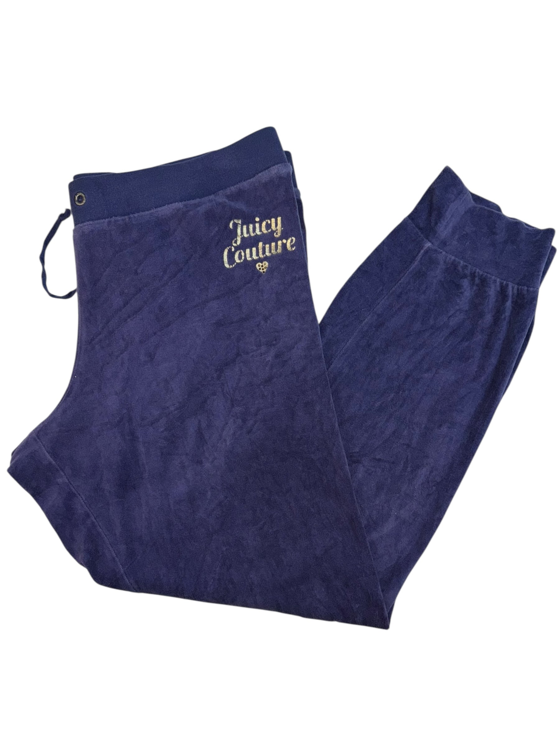 (M) Purple Printed Juicy Couture Velour Pants
