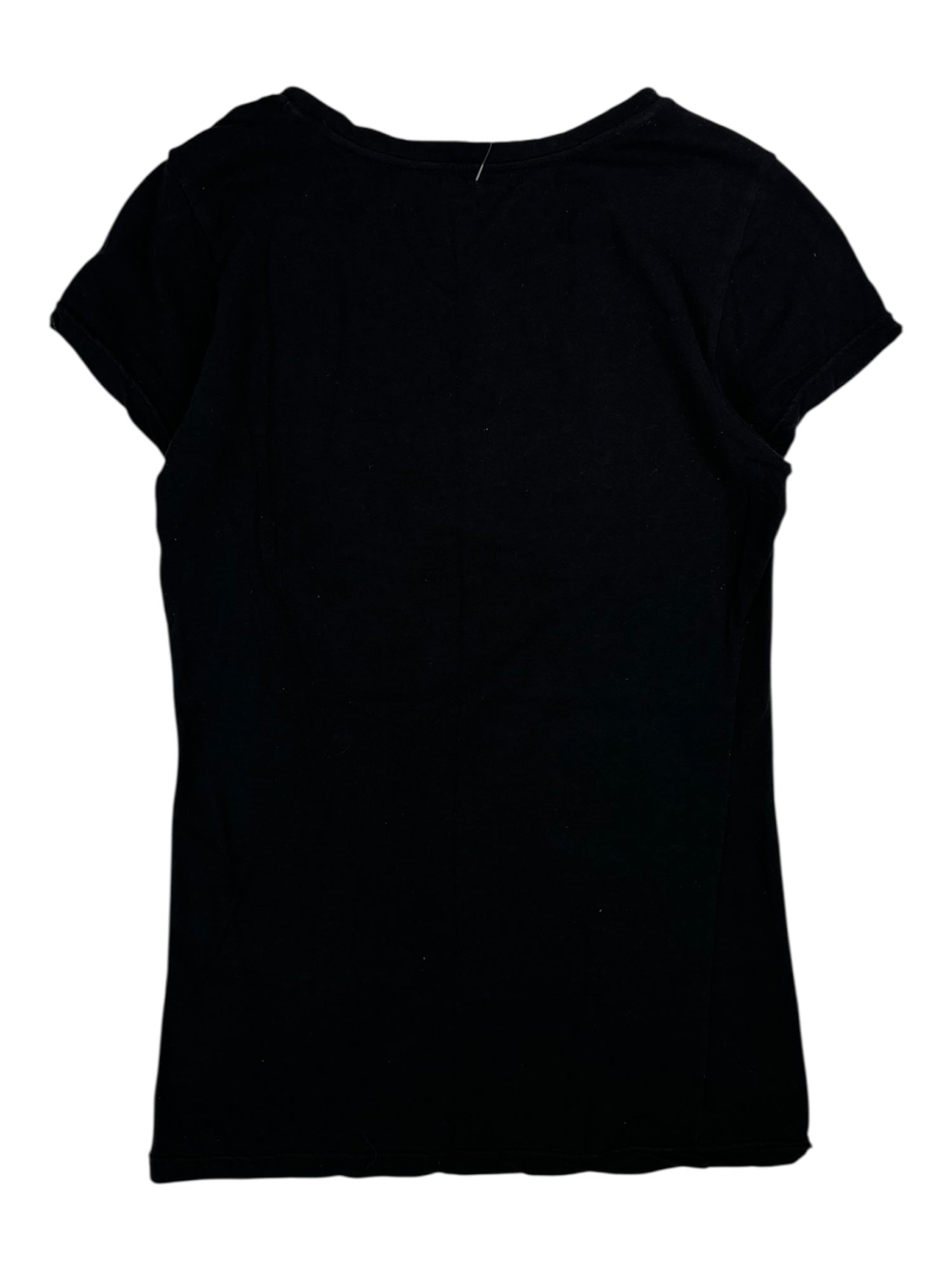 (S) Black Embellished GUESS Baby Tee