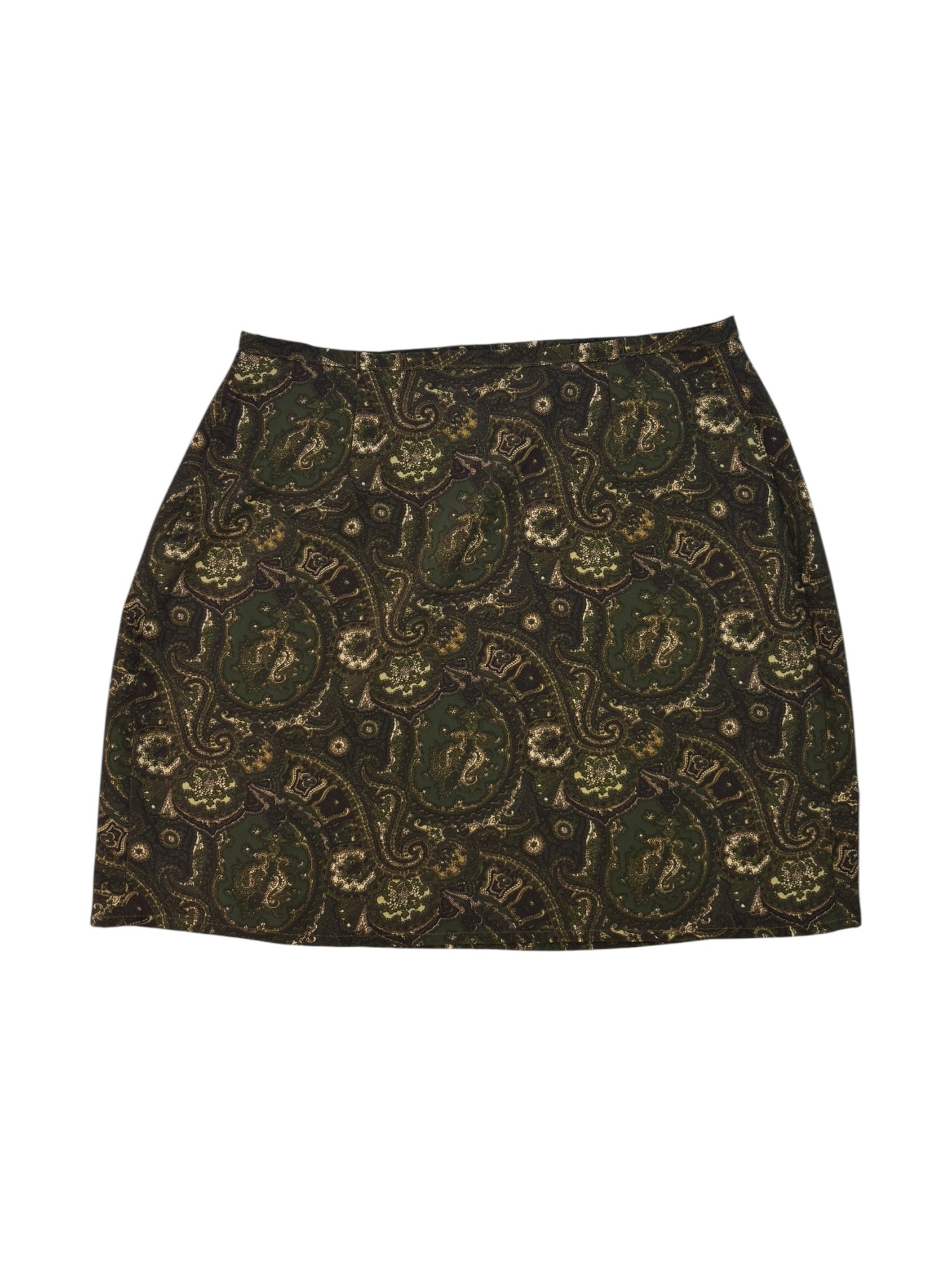 (27)Paisley Wrap Western Skirt