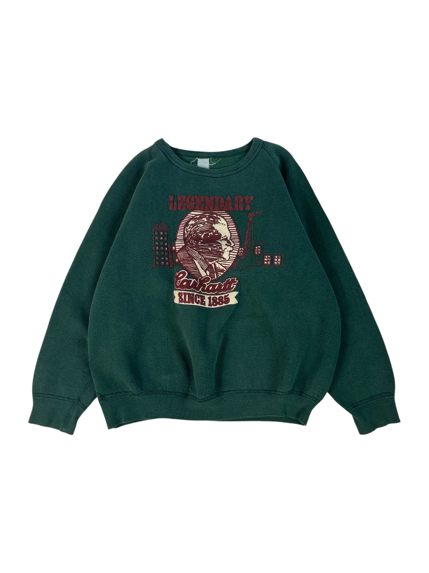 (M) Vintage Carhartt Green Crewneck