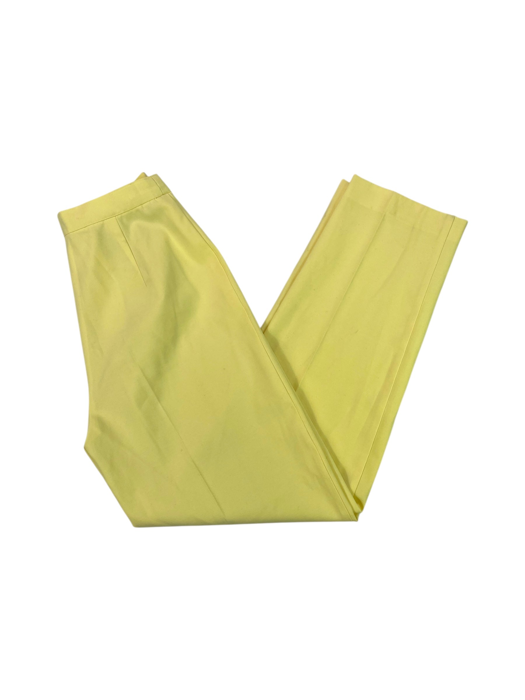 (26) Yellow High Waisted Trousers