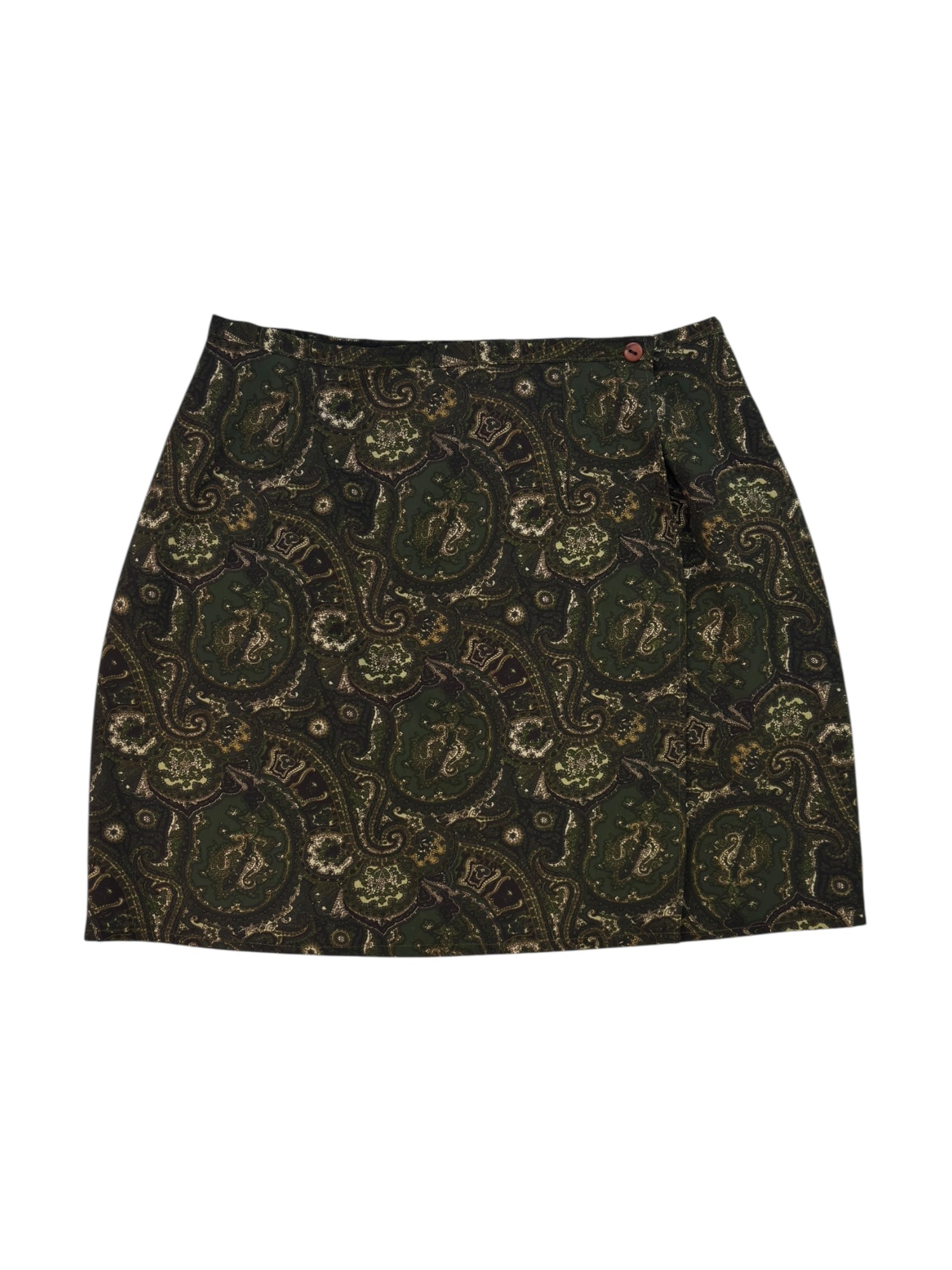 (27)Paisley Wrap Western Skirt