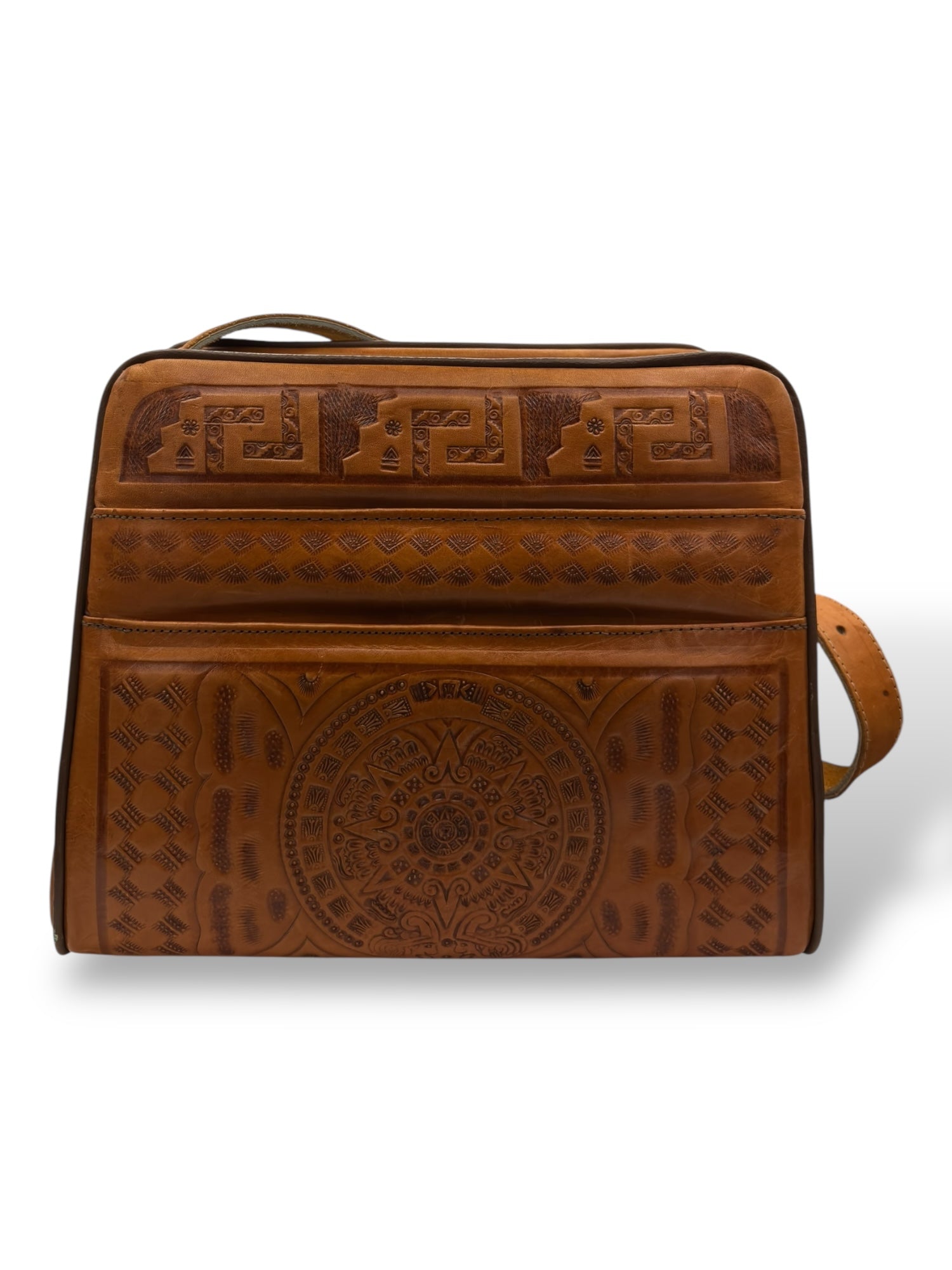 Vintage Embossed Leather Purse