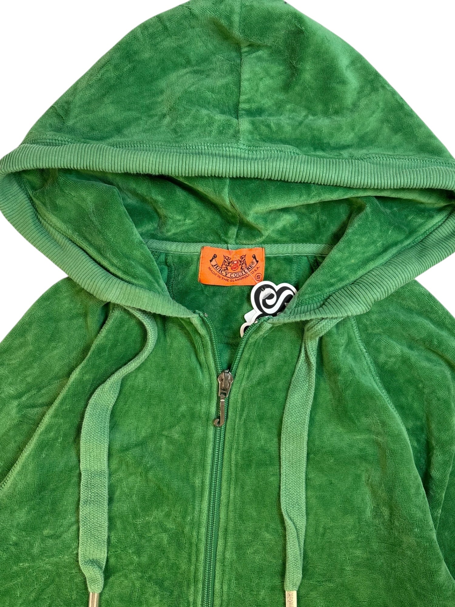 (S) Green Juicy Couture Zip Up Hoodie