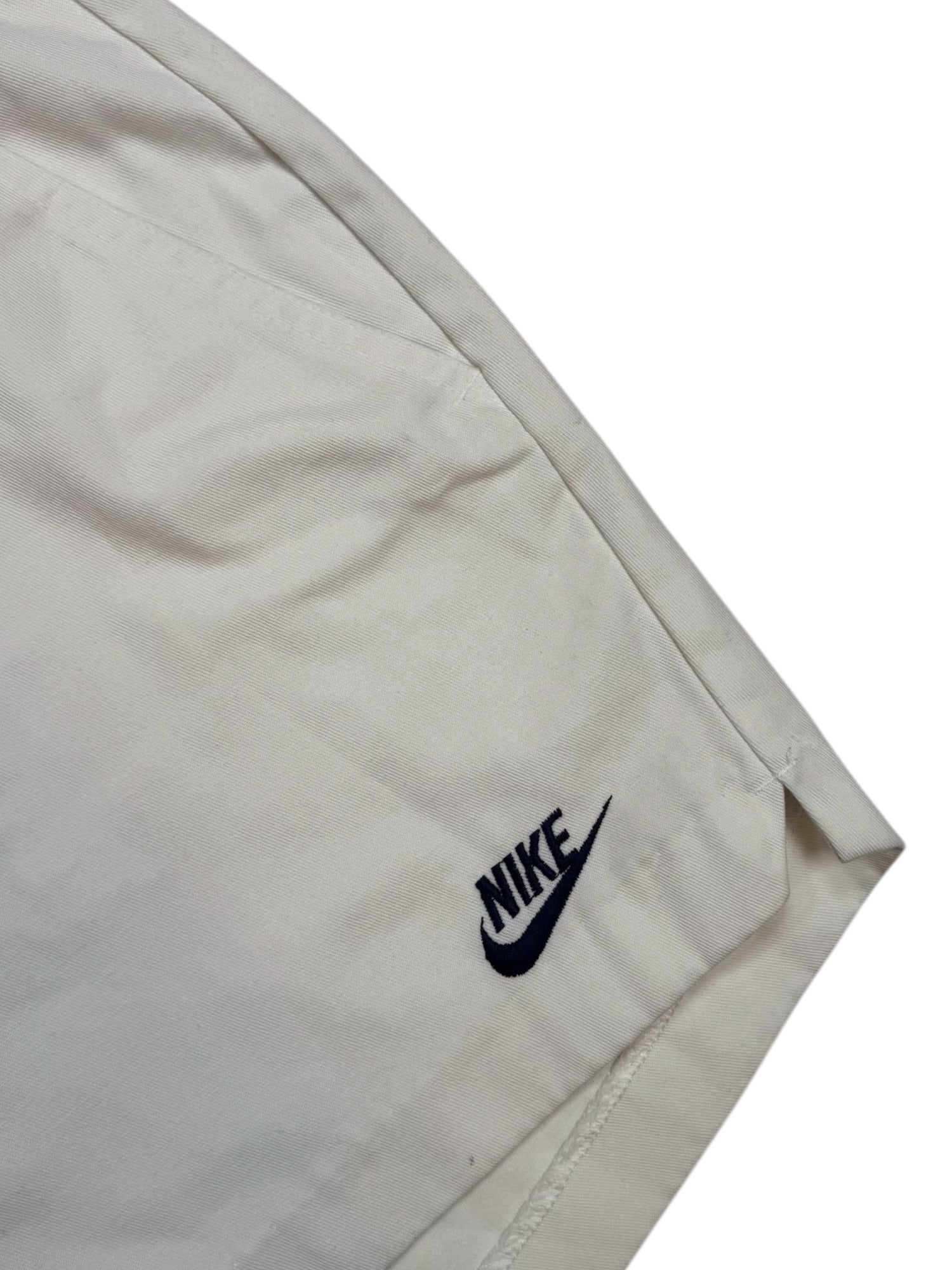 (30) Nike White Micro Shorts