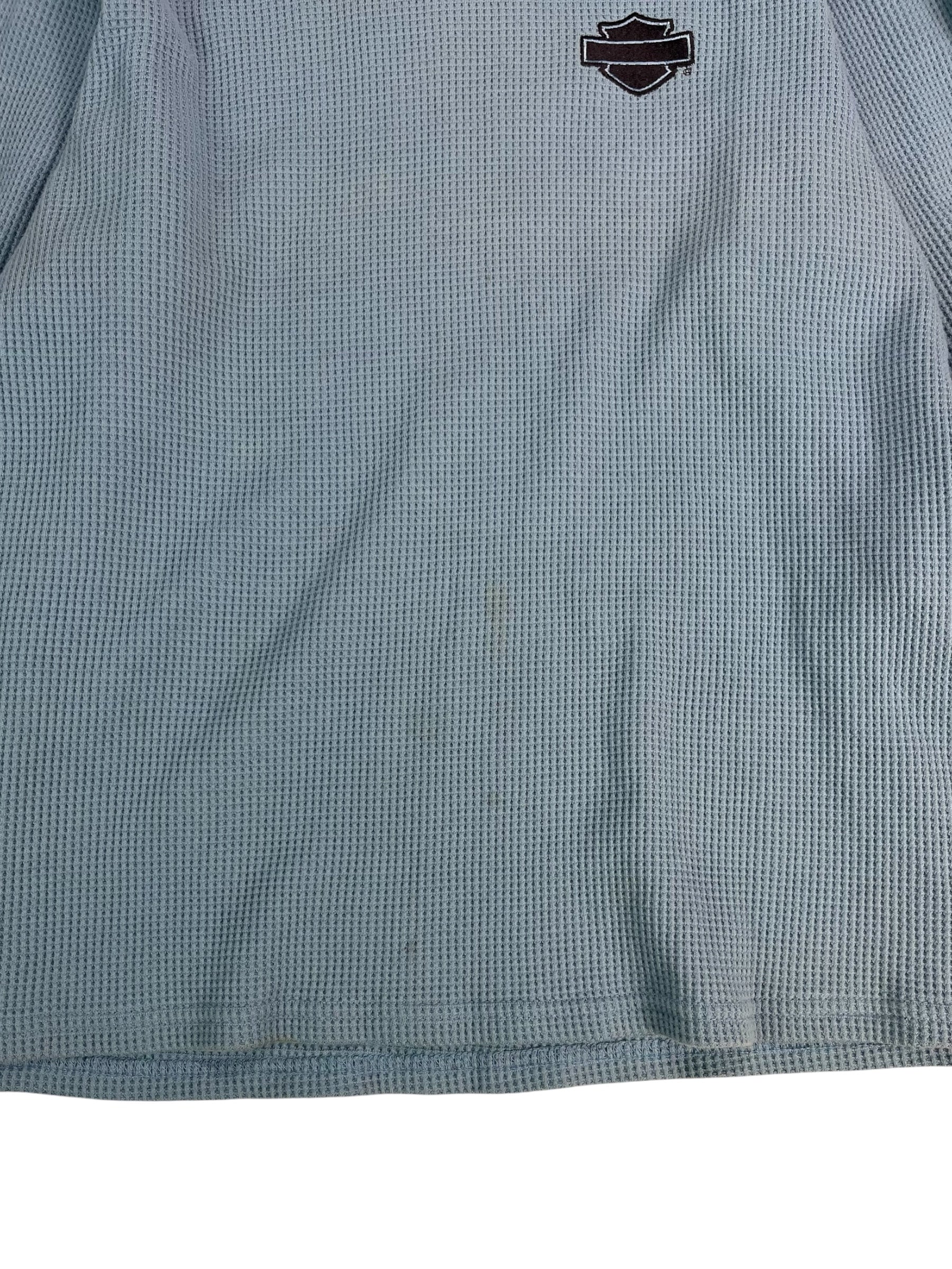 (L) Harley Davidson Waffle knit Long Sleeve