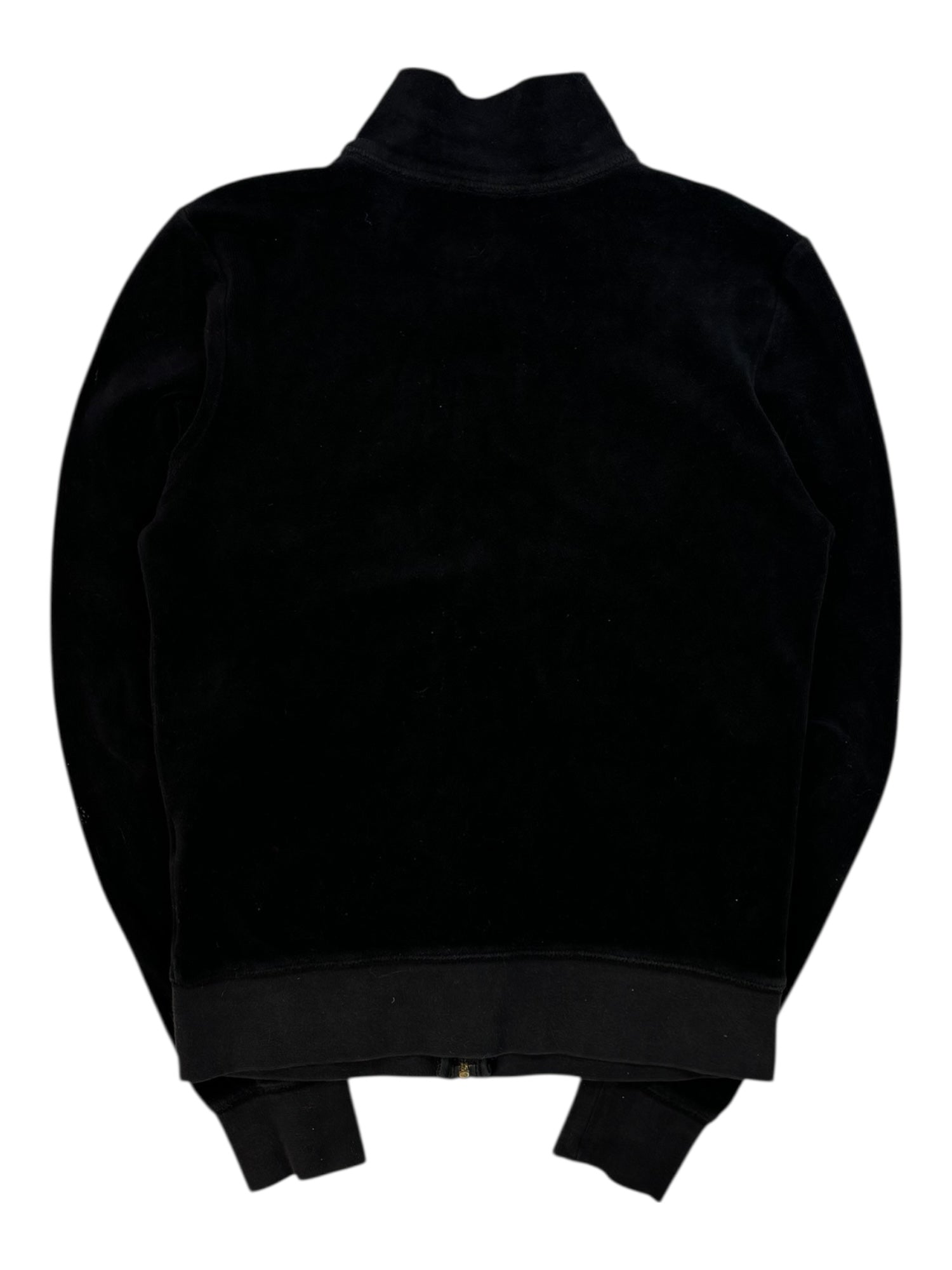 (XS) Black Juicy Couture Velour Zip-up Hoodie