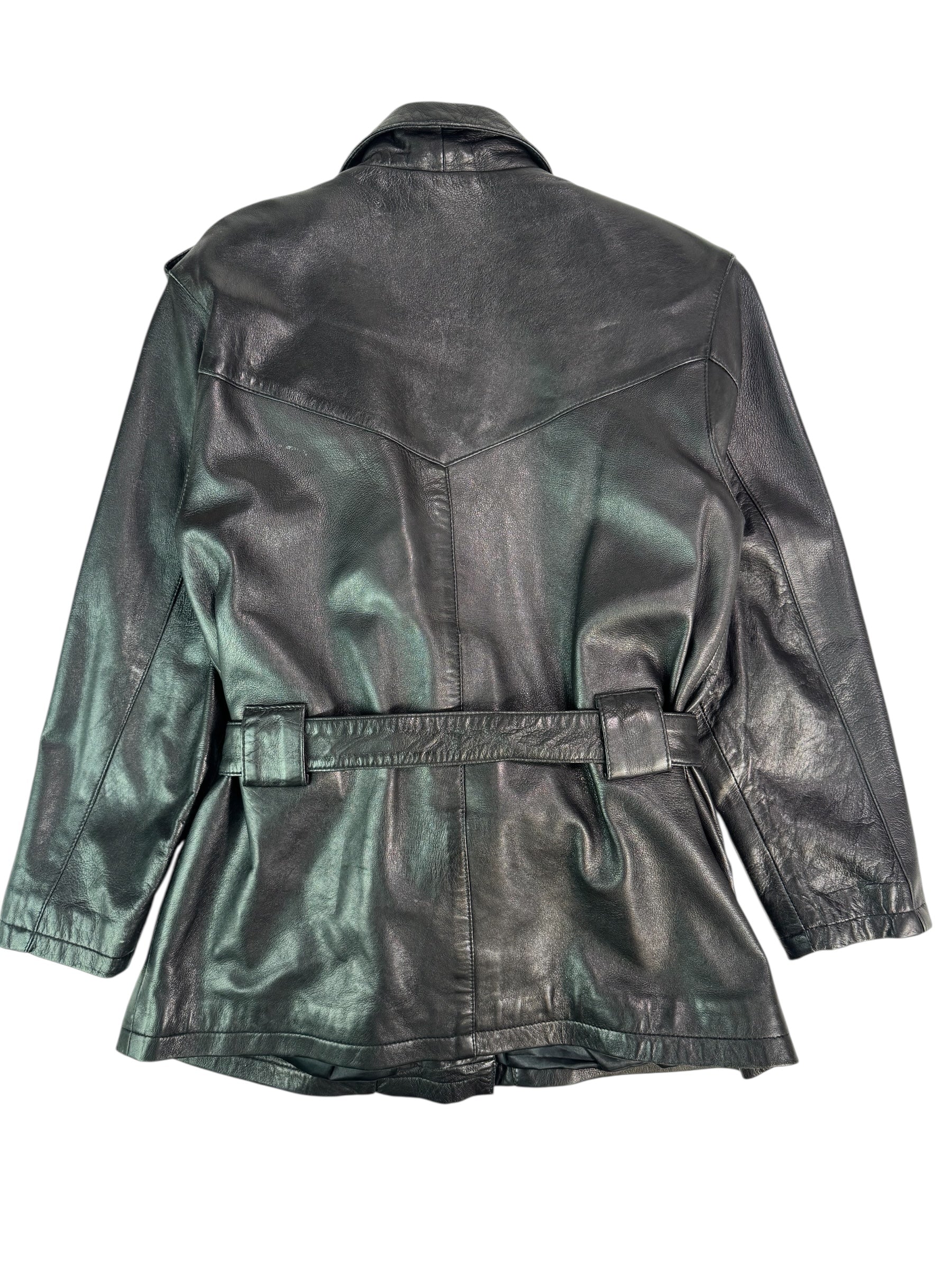 (S) Boutique of Leathers Black Moto Style Leather Jacket