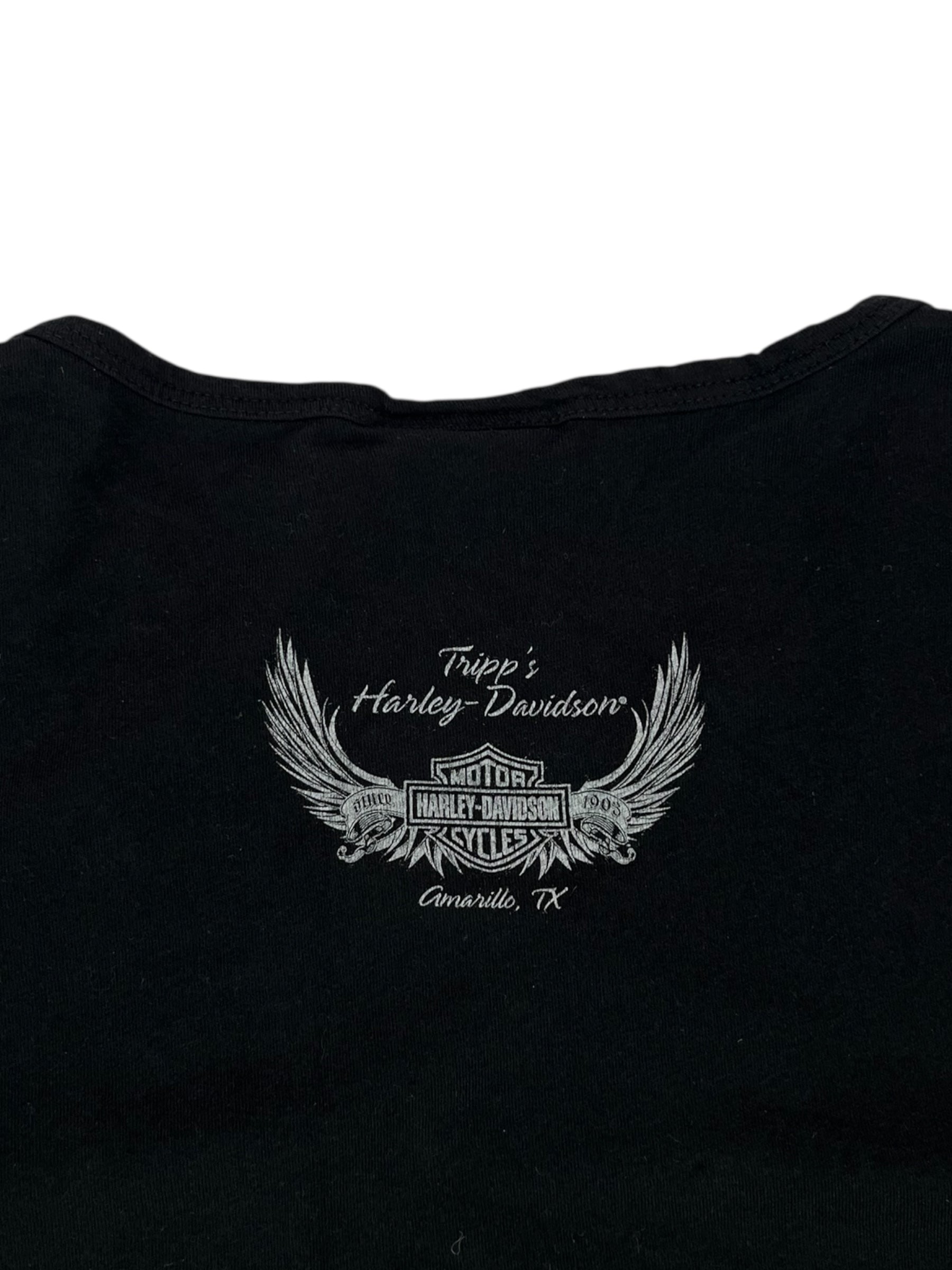 (L) Harley Davidson Rhinestone Tee