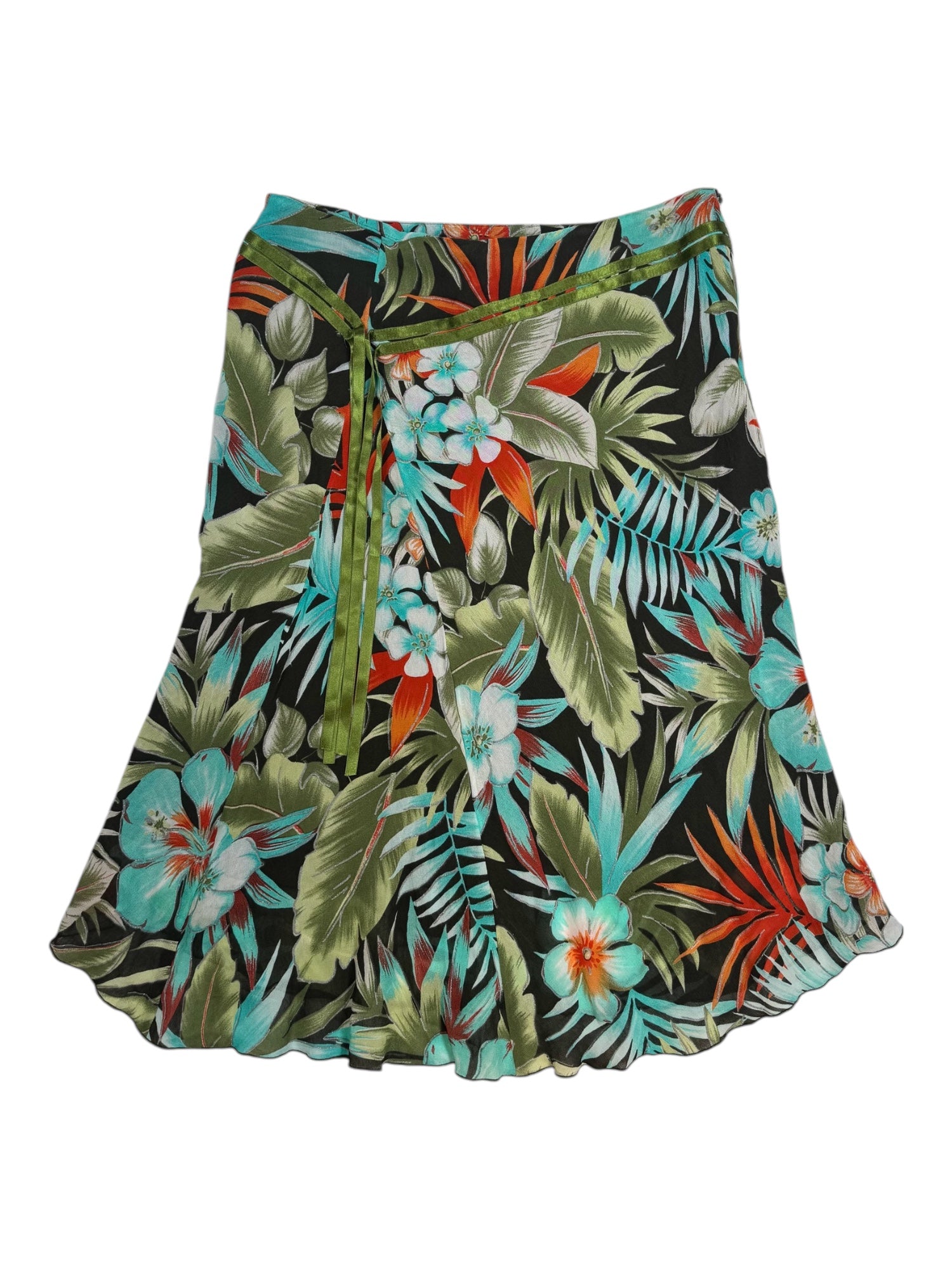 (30) Cappuccini Floral Midi Skirt
