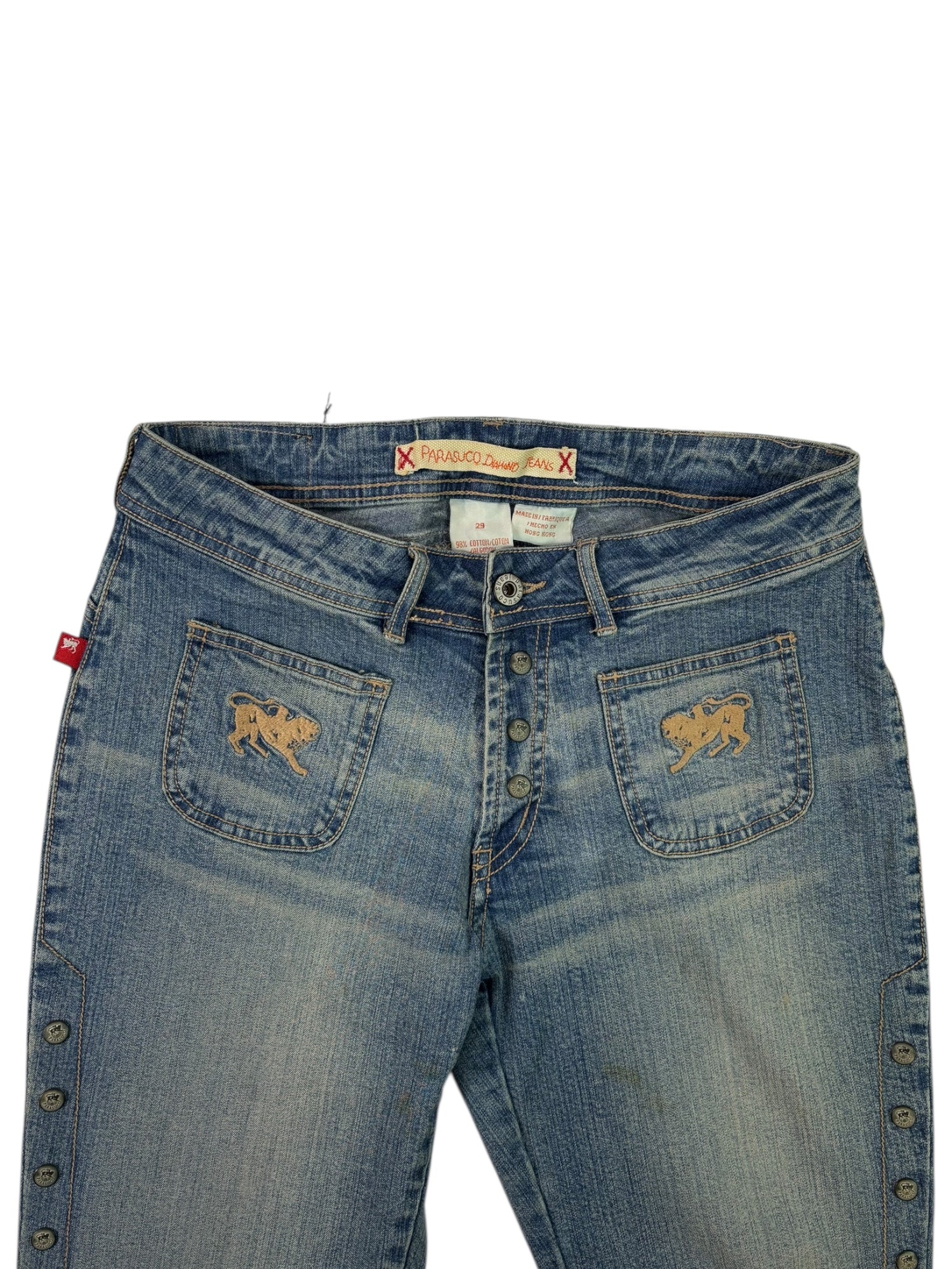 (28) Parasuco Bootcut Studded Denim