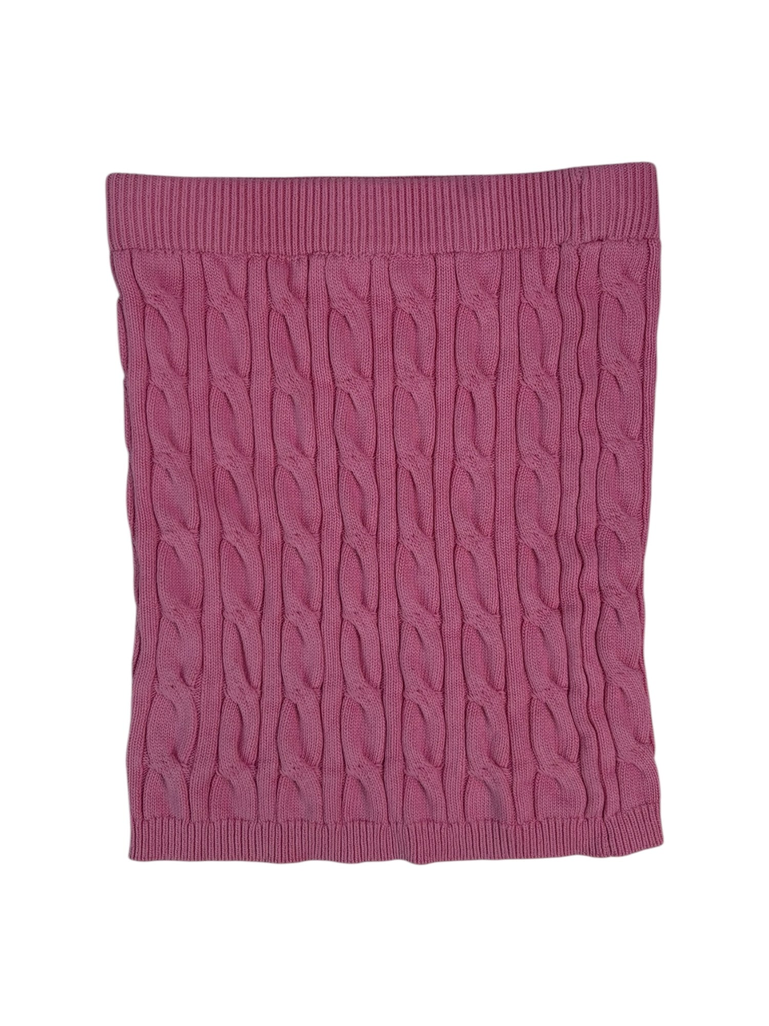 (XS) Pink Knit Tube Top