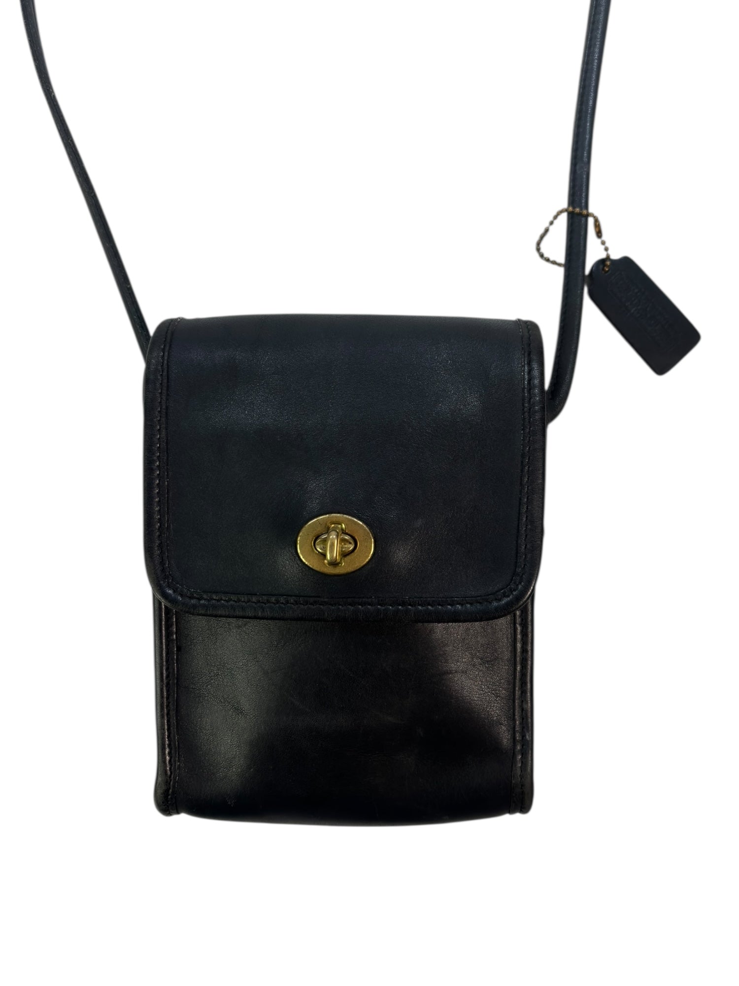 Vintage Black Coach Leather Coach