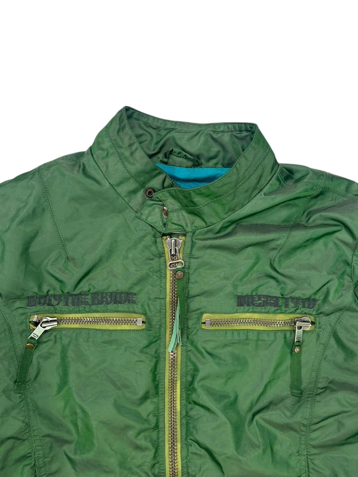 (M) Diesel Emerald Green Zip Up Jacket